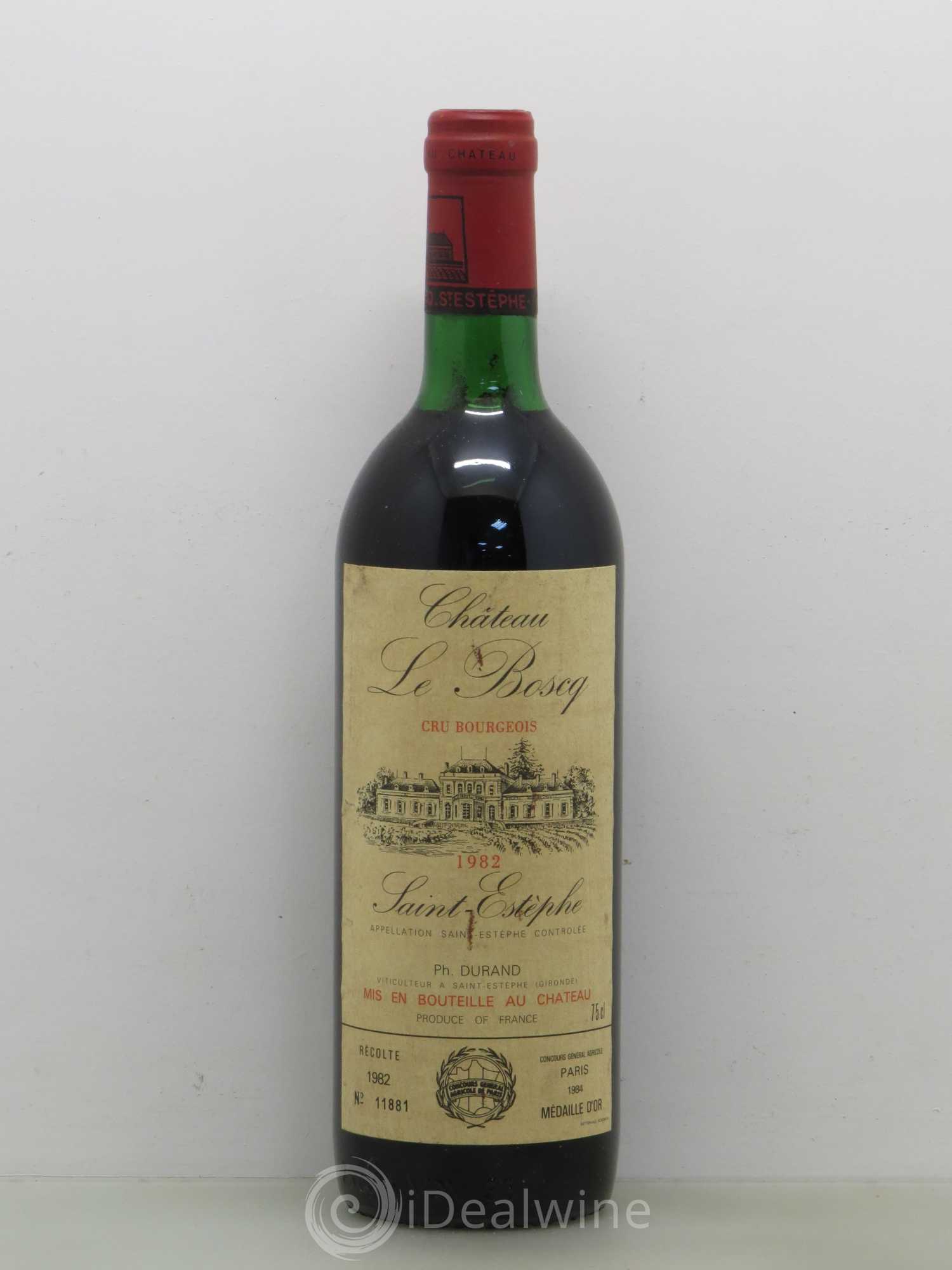 Château le Boscq Cru Bourgeois 1982 - Lot de 1 bouteille - 0