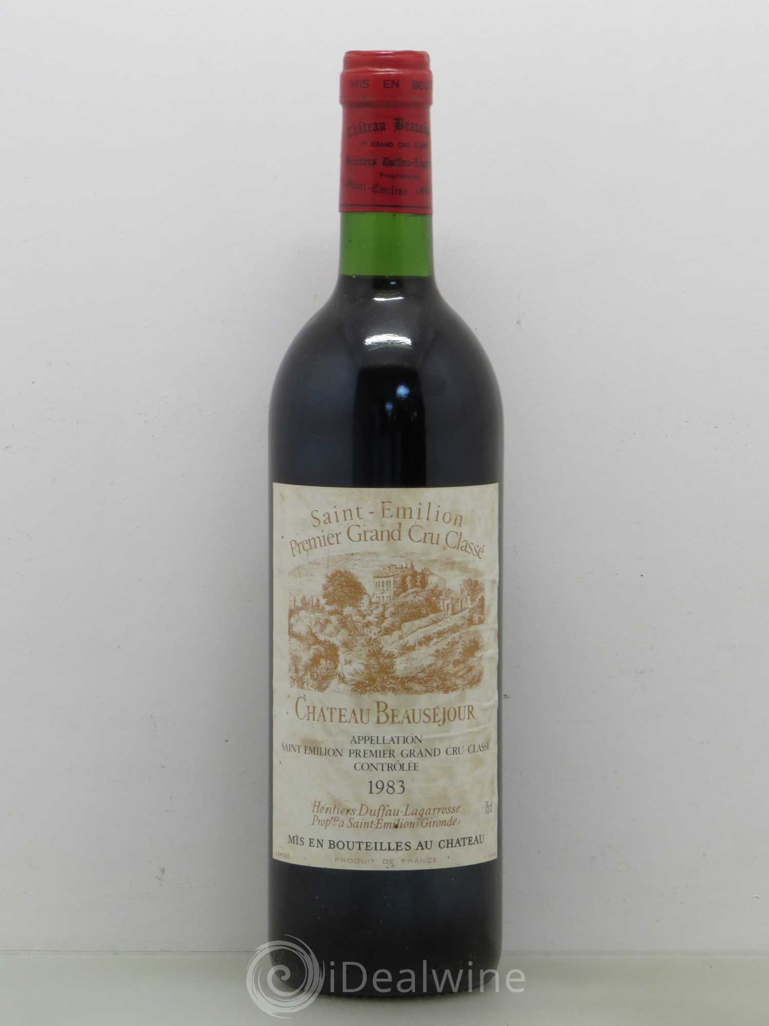 Château Beauséjour (Duffau-Lagarrosse) 1er Grand Cru Classé B 1983 - Lot de 1 bouteille - 0