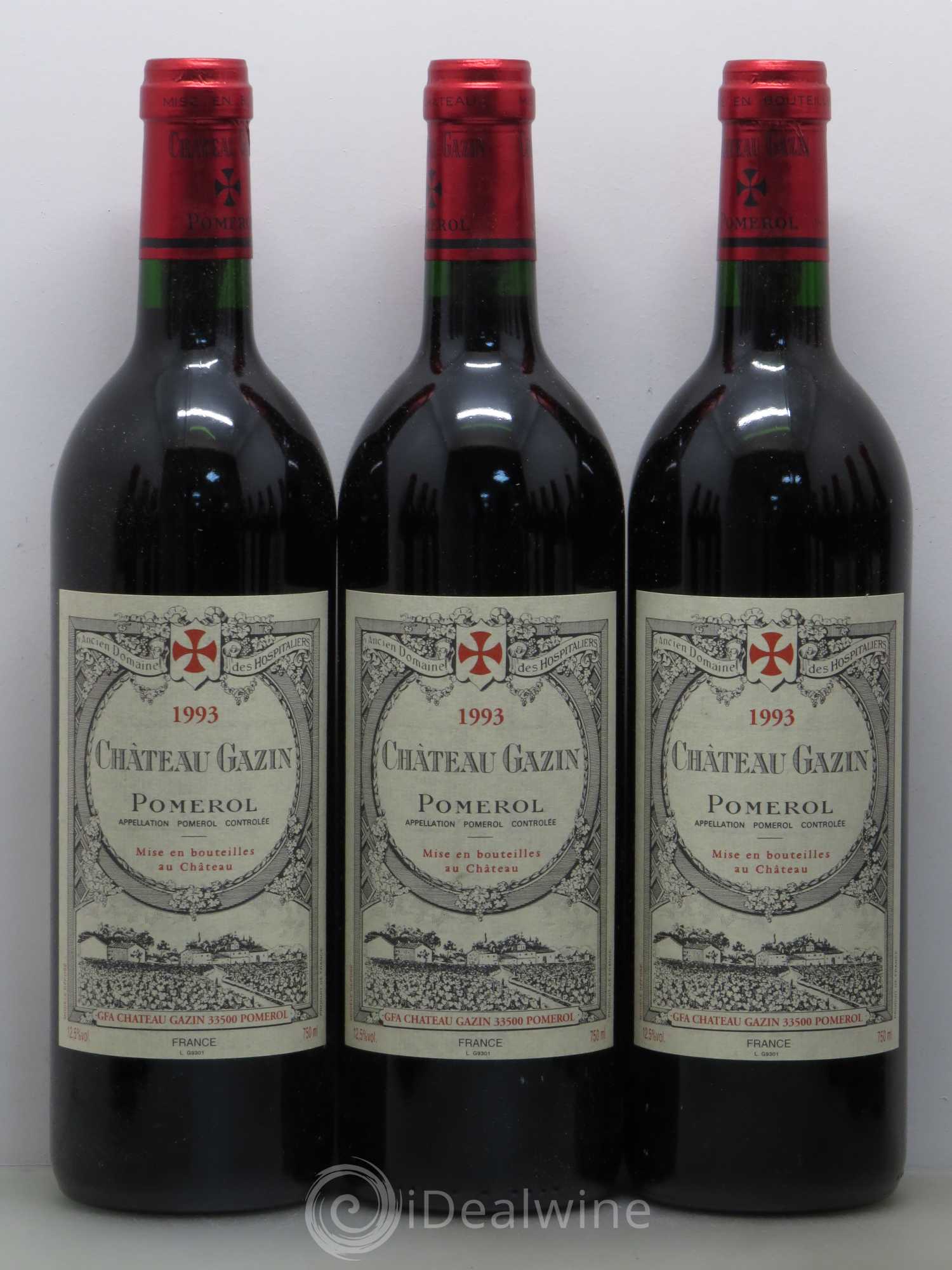 Château Gazin 1993 - Lot de 12 bouteilles - 1