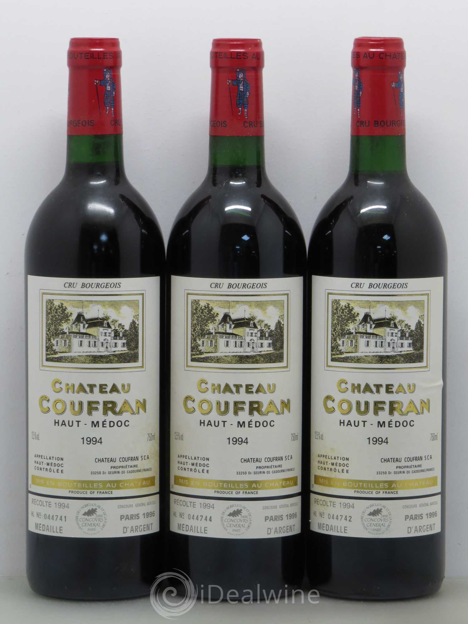 Château Coufran Cru Bourgeois 1994 - Lot de 6 bouteilles - 2