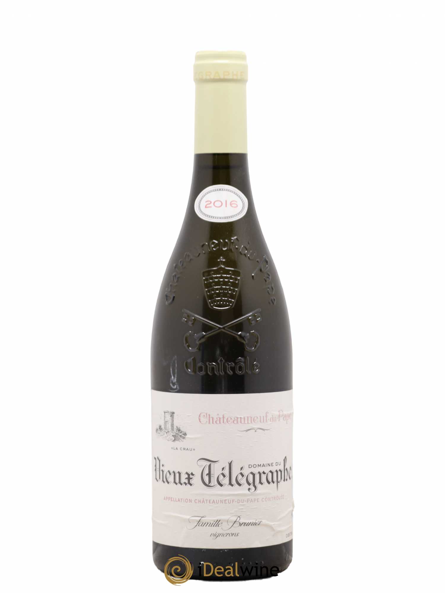 Châteauneuf-du-Pape Vieux Télégraphe (Domaine du) Vignobles Brunier (sans prix de réserve) 2016 - Lot de 1 bouteille - 0