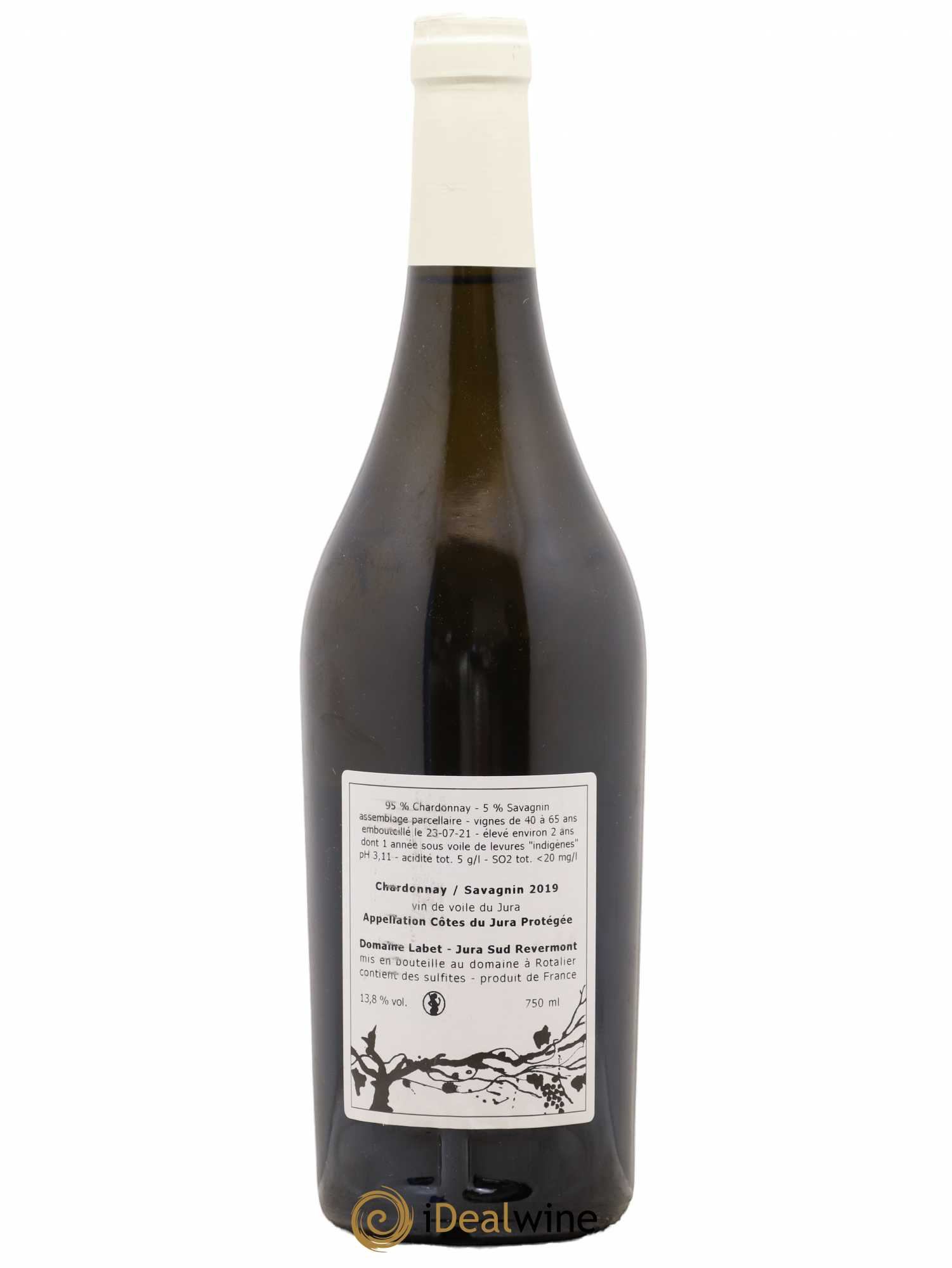 Côtes du Jura Vin de Voile Chardonnay-Savagnin cuvée de garde Romain - Julien - Charline Labet (sans prix de réserve) 2019 - Lot de 1 bouteille - 1