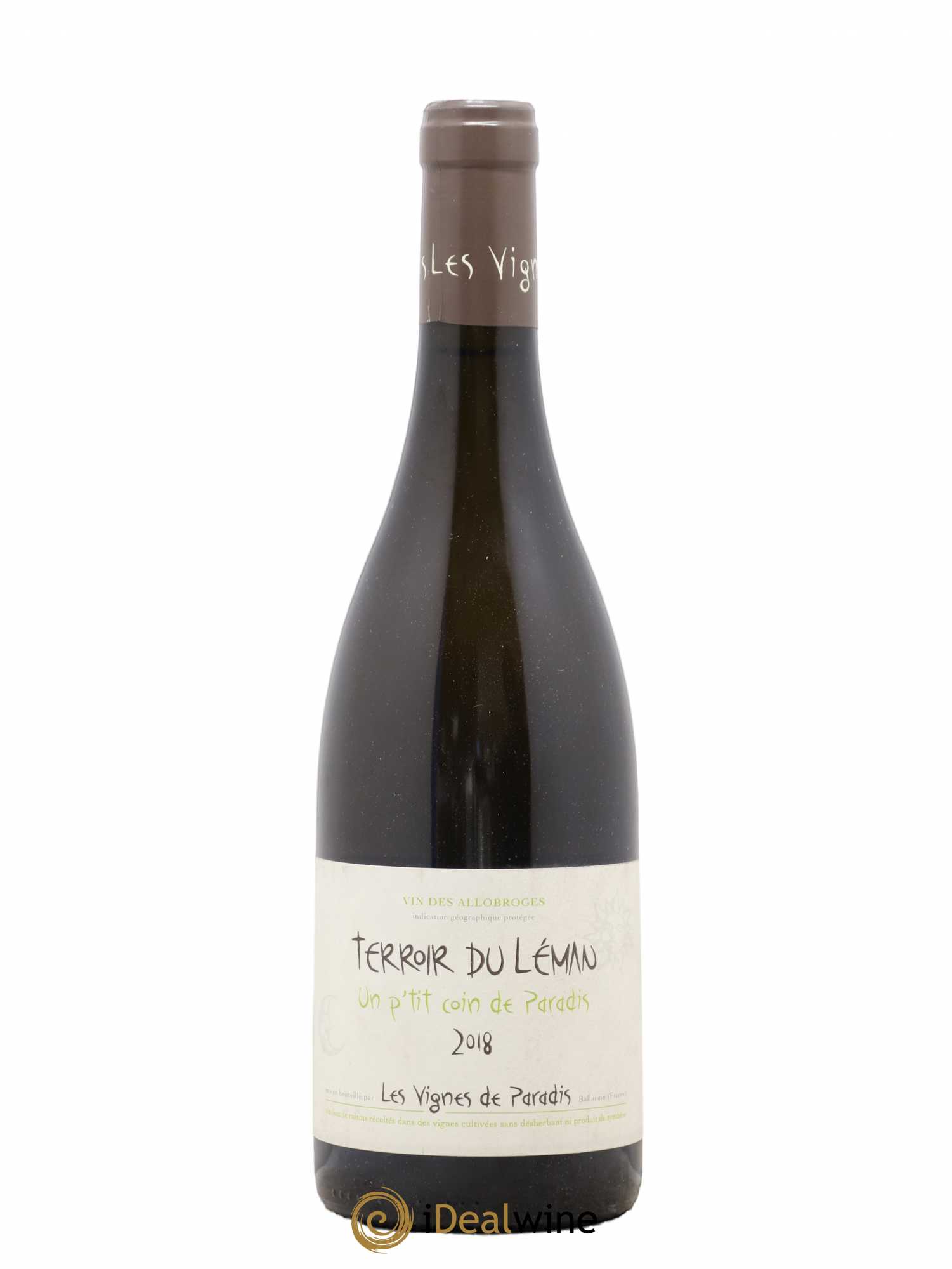 Vin des Allobroges Chasselas Un p'tit coin de paradis Les Vignes de Paradis (sans prix de réserve) 2018 - Lot de 1 bouteille - 0