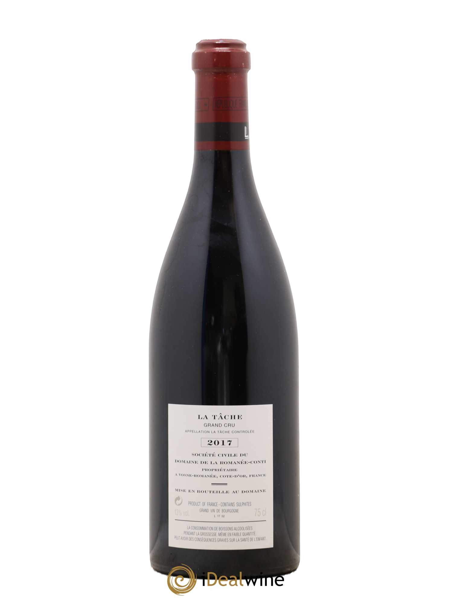 La Tâche Grand Cru Domaine de la Romanée-Conti 2017 - Lot de 1 bouteille - 1