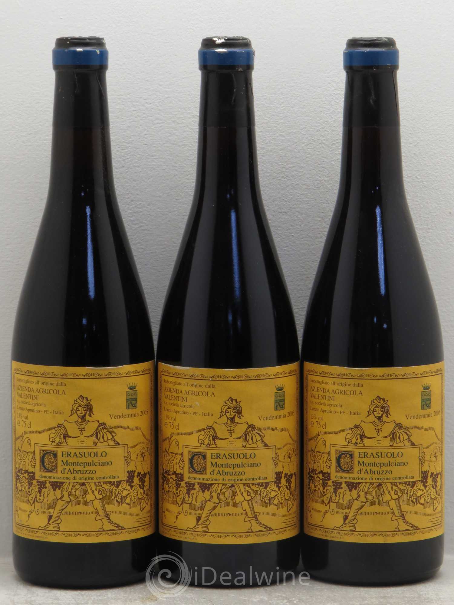 Divers Cerasuolo Montepulciano d'Abruzzo Valentin (Italie) 2005 - Posten von 3 Flaschen - 0