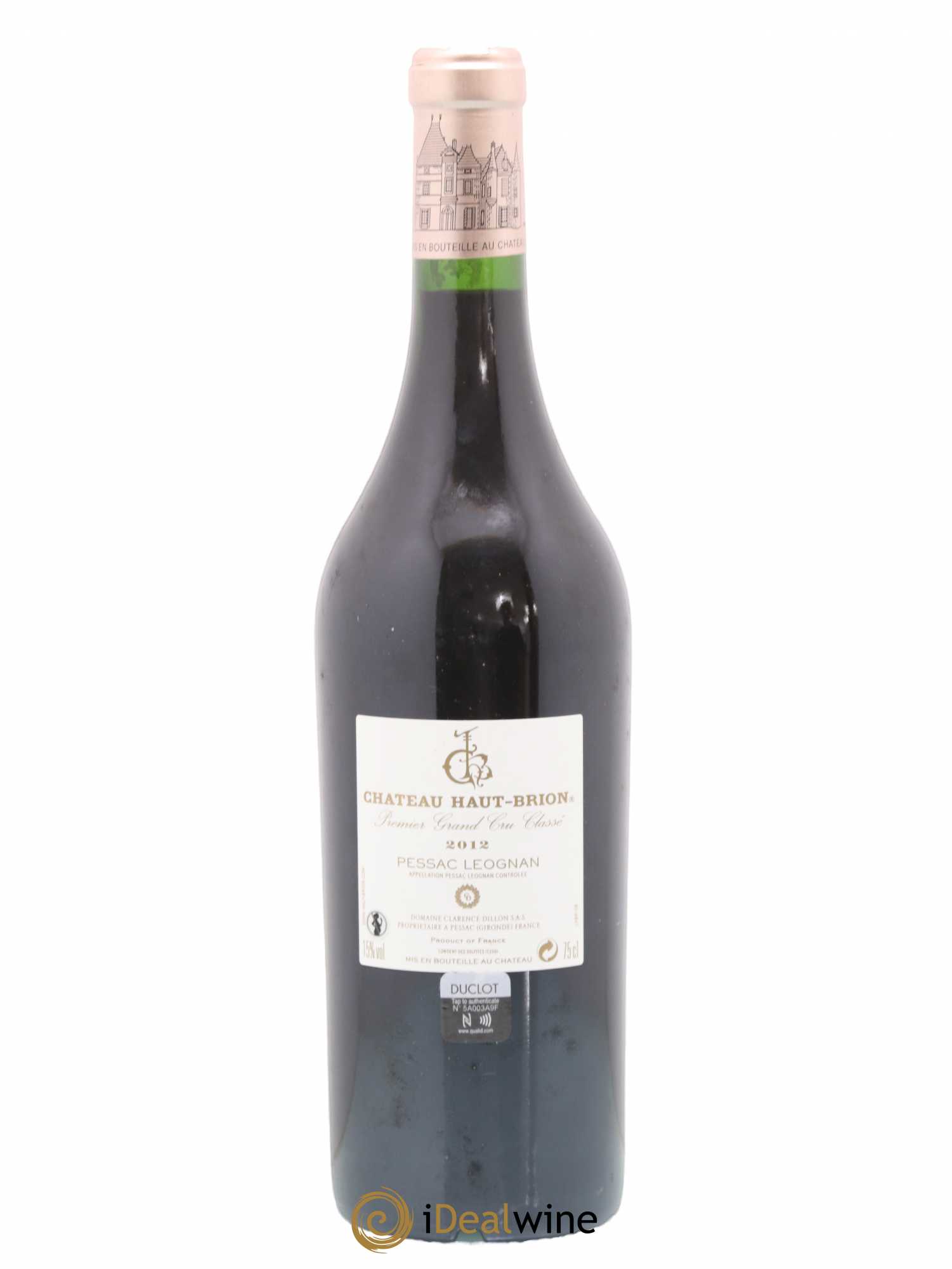 Château Haut Brion 1er Grand Cru Classé 2012 - Lot de 1 bouteille - 1