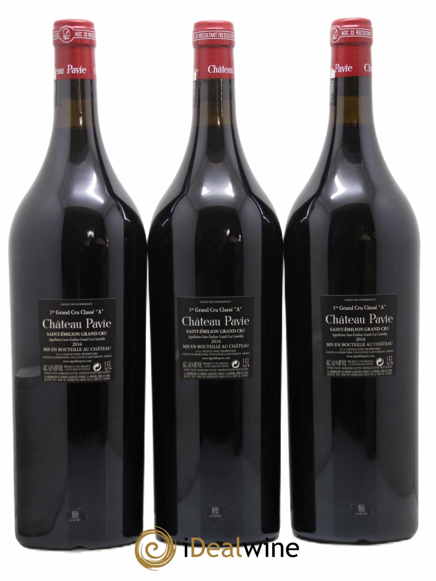 Château Pavie 1er Grand Cru Classé A 2016 - Lot de 3 magnums - 1