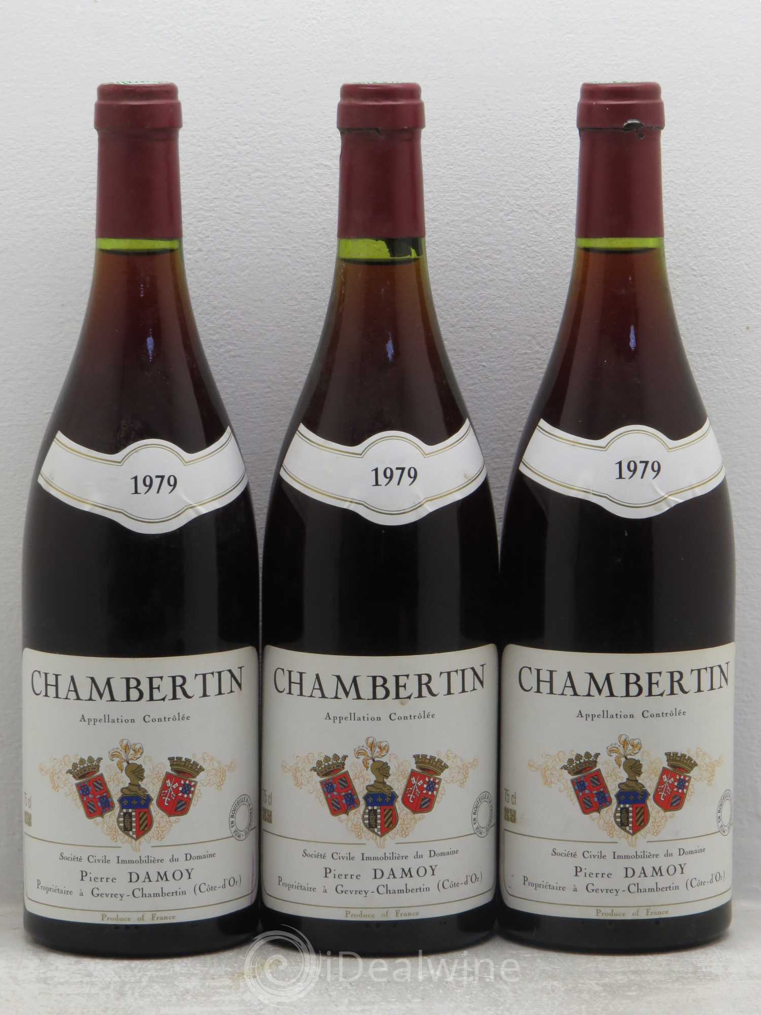 Chambertin Grand Cru Pierre Damoy 1979 - Lot de 3 bouteilles - 0