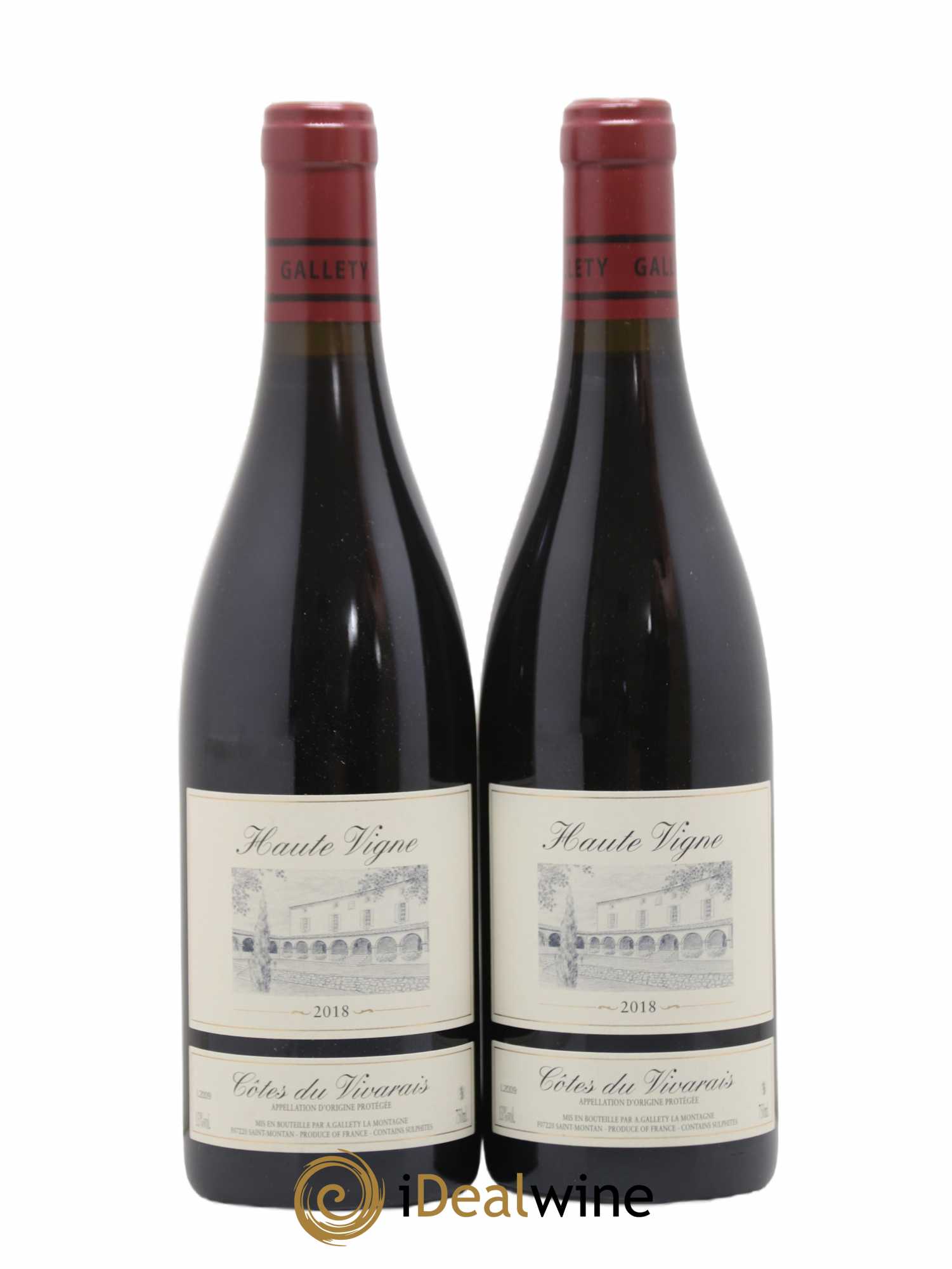 Côtes du Vivarais Hautes Vignes Gallety (Domaine) (sans prix de réserve) 2018 - Lot de 2 bouteilles - 0
