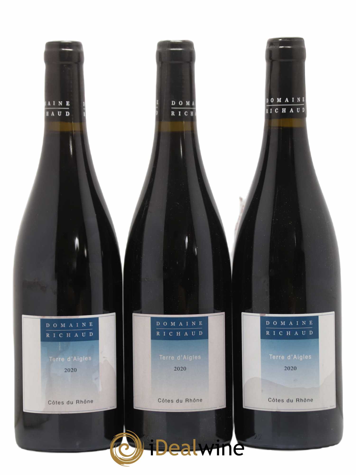 Côtes-du-Rhône Terre d'Aigles Marcel Richaud (sans prix de réserve) (sans prix de réserve) 2020 - Lot de 3 bouteilles - 0