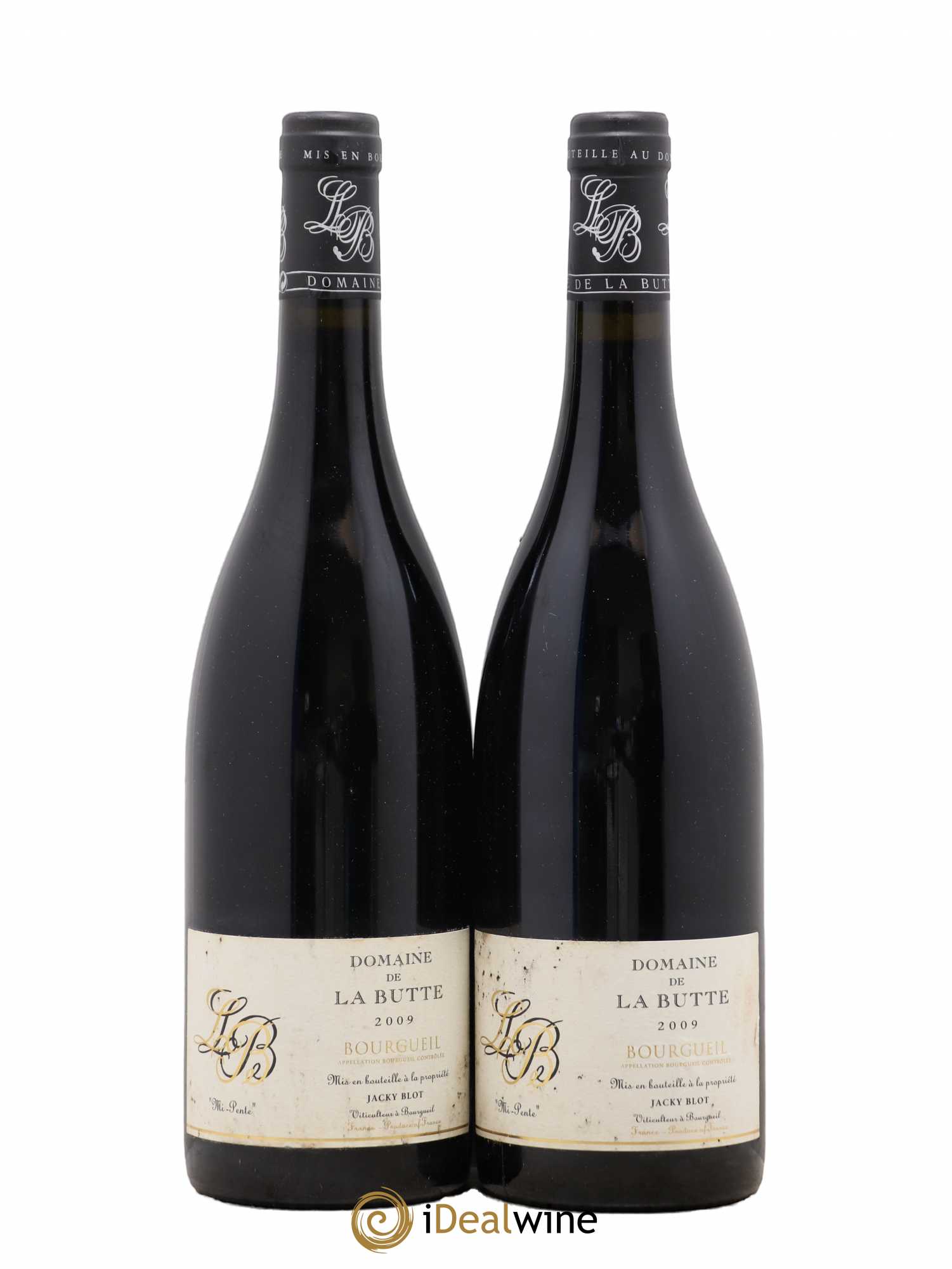 Bourgueil Mi-Pente Domaine de La Butte - Jacky Blot (sans prix de réserve) 2009 - Lot de 2 bouteilles - 0