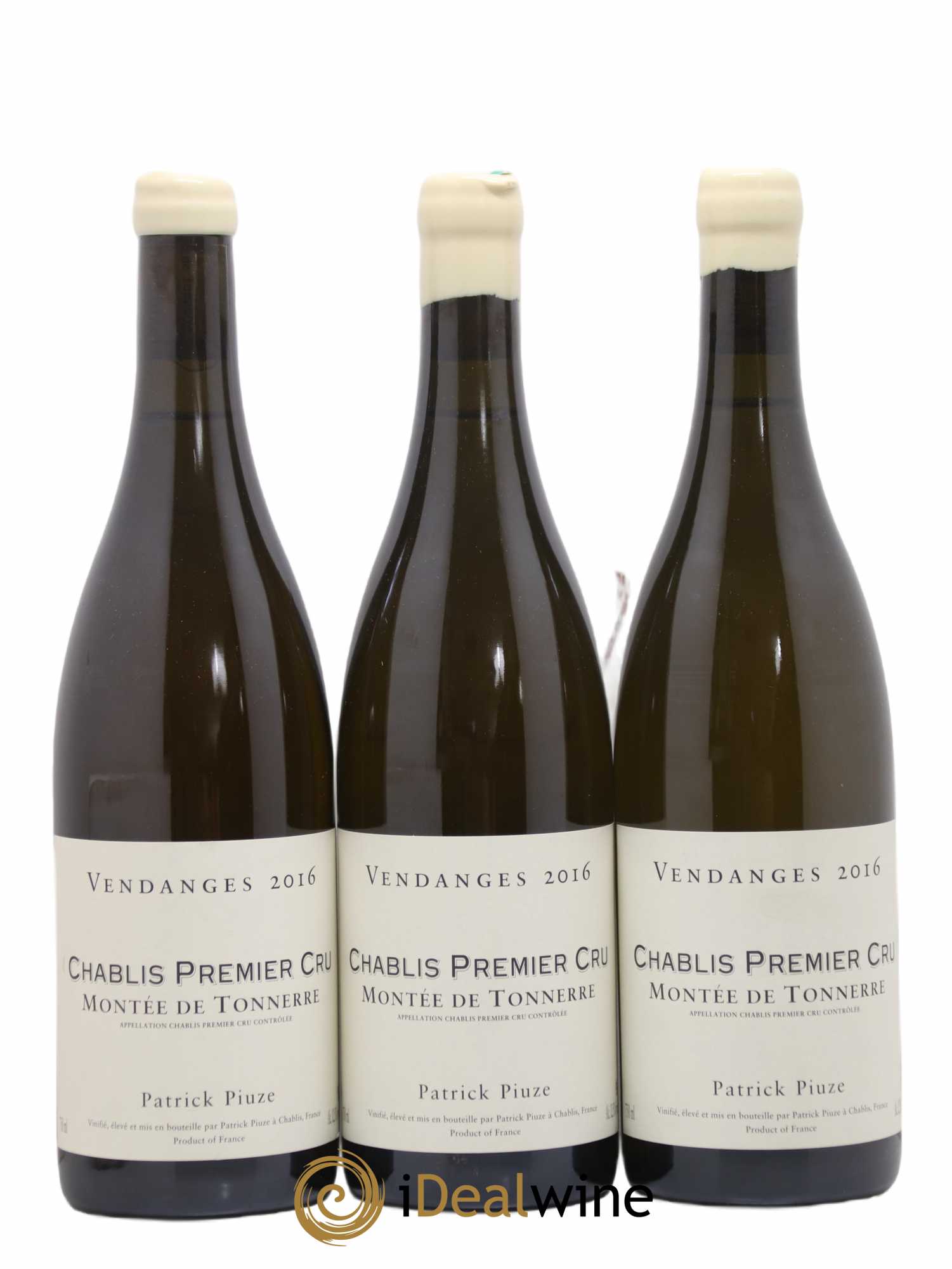 Chablis 1er Cru Montée de Tonnerre Patrick Piuze (Domaine) (sans prix de réserve) 2016 - Lot de 3 bouteilles - 0
