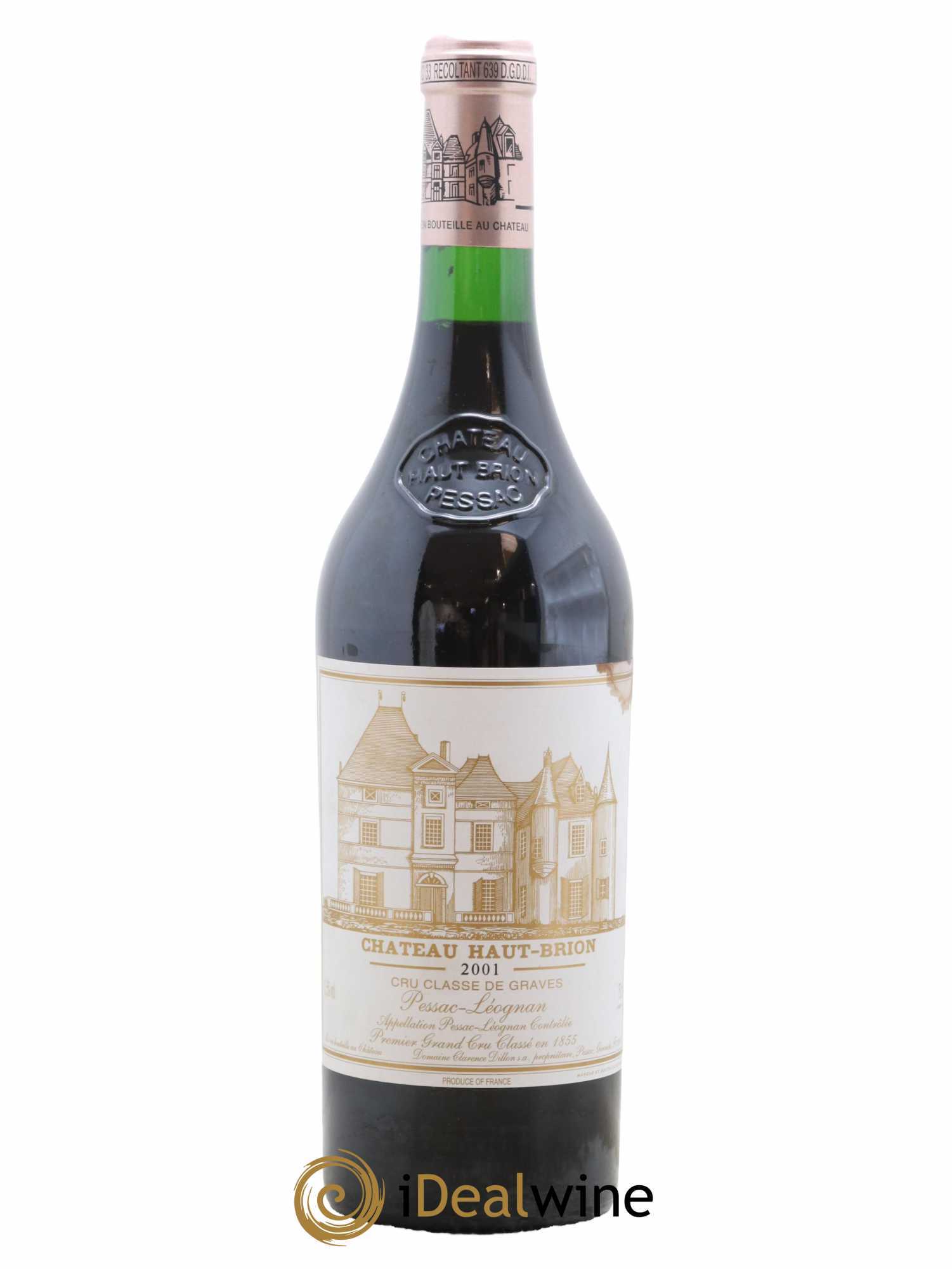 Château Haut Brion 1er Grand Cru Classé 2001 - Lot de 1 bouteille - 0