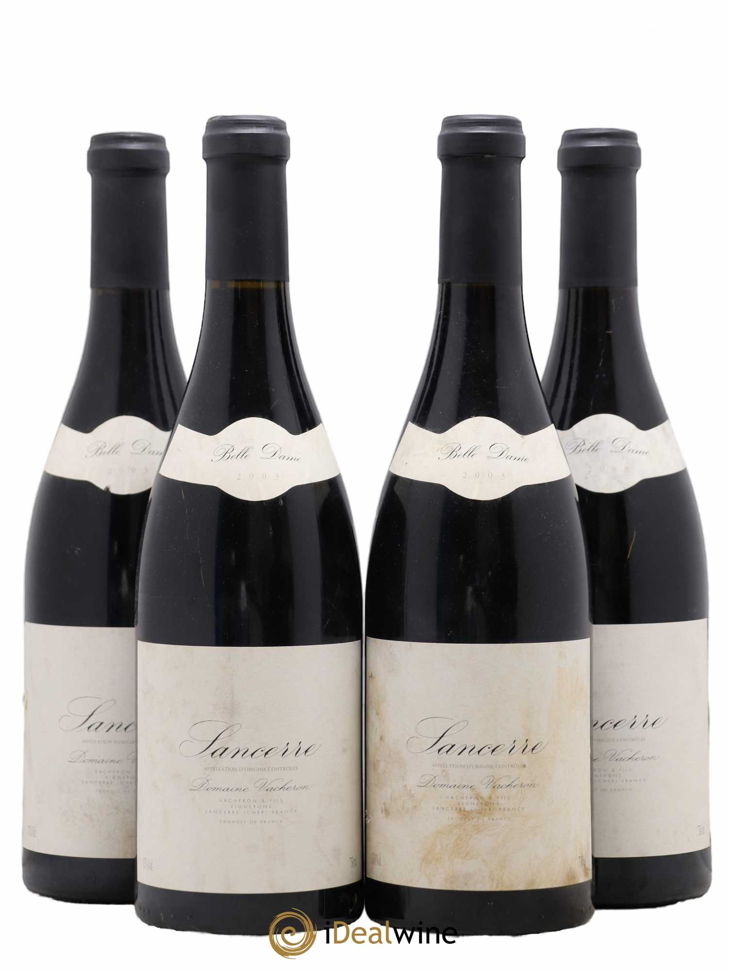 Sancerre Belle-Dame Domaine Vacheron et Fils (sans prix de réserve) 2003 - Lot de 4 bouteilles - 0