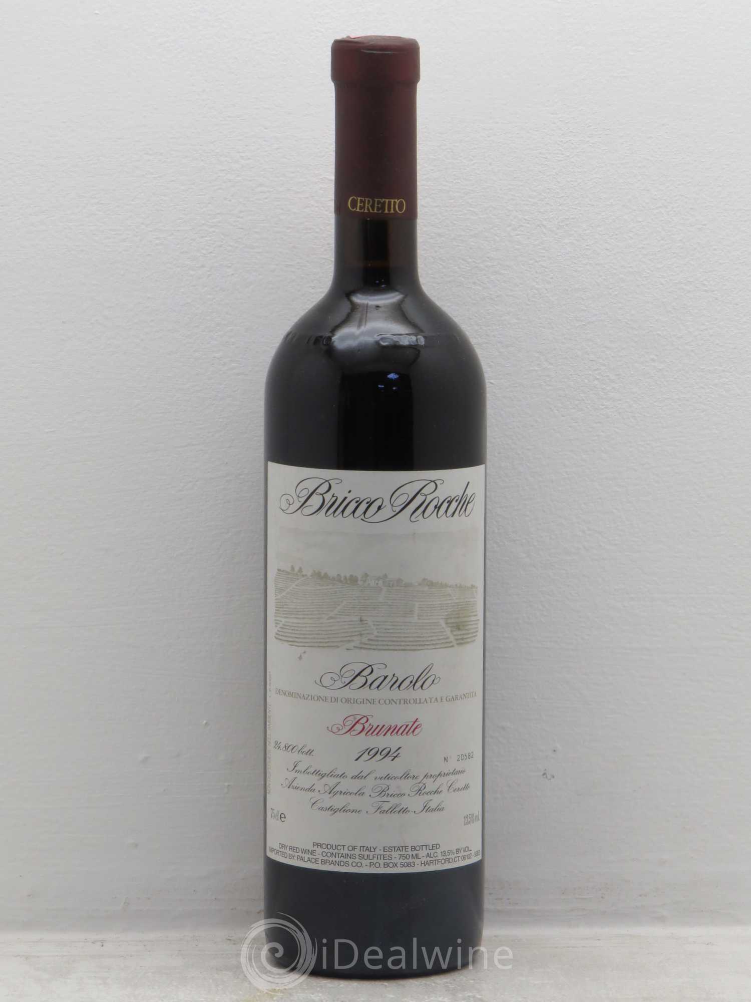 Barolo Brunate Bricco Rocche 1994 - Lot de 1 bouteille - 0