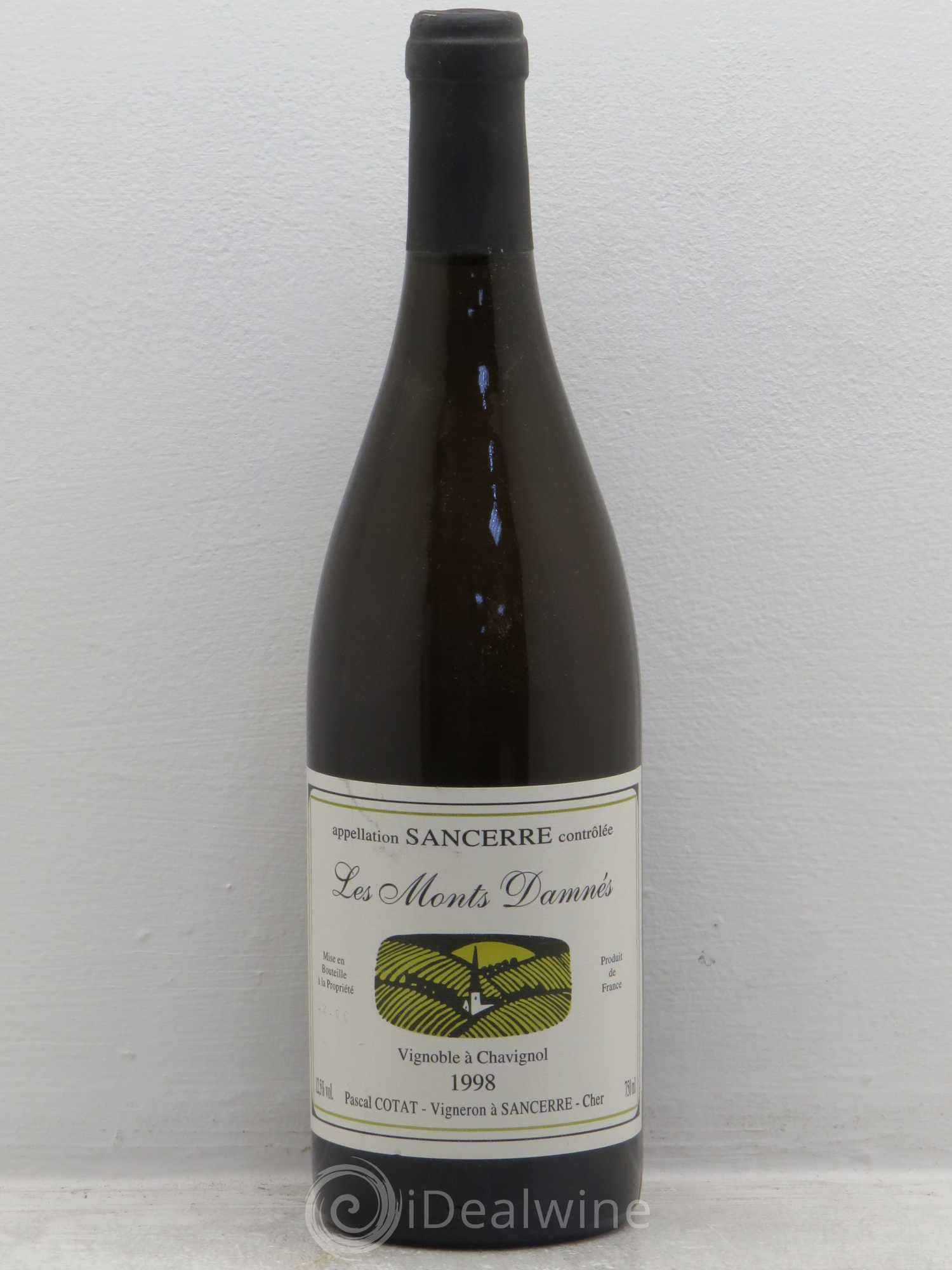 Sancerre Monts Damnés - Pascal Cotat 1998 - Posten von 1 Flasche - 0