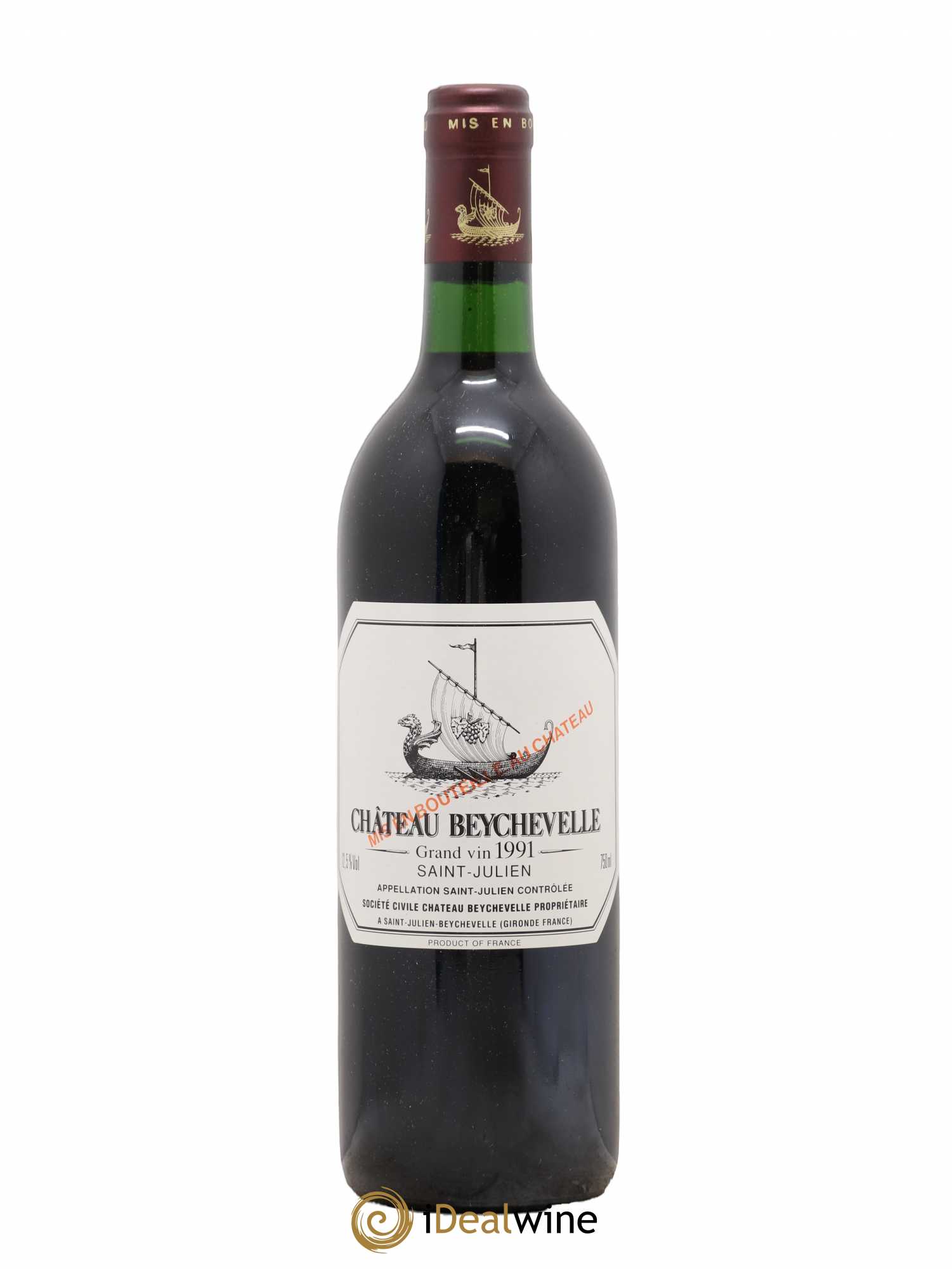 Château Beychevelle 4ème Grand Cru Classé (sans prix de réserve) 1991 - Lot de 1 bouteille - 0