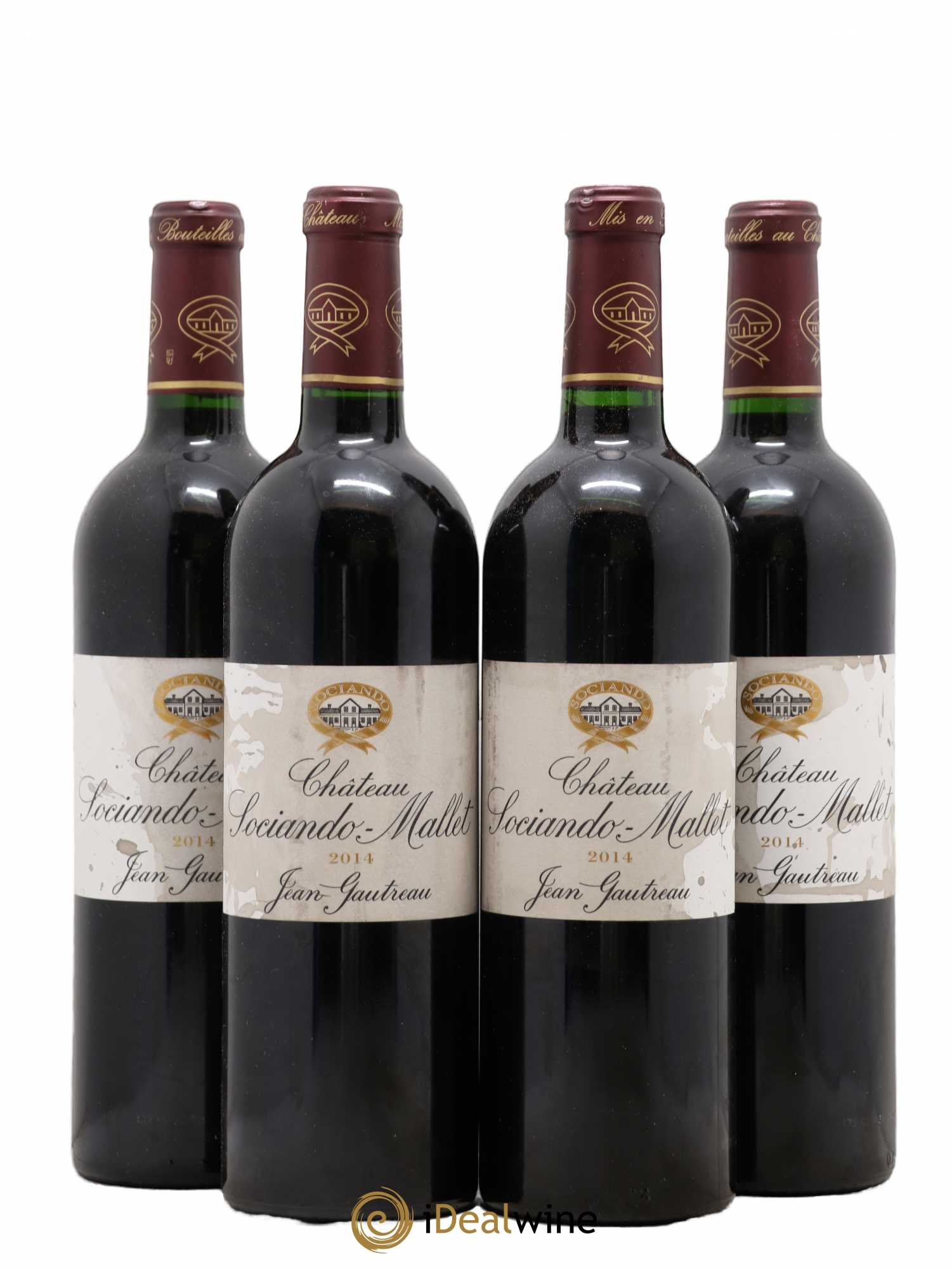 Château Sociando Mallet (sans prix de réserve) 2014 - Lot de 4 bouteilles - 0