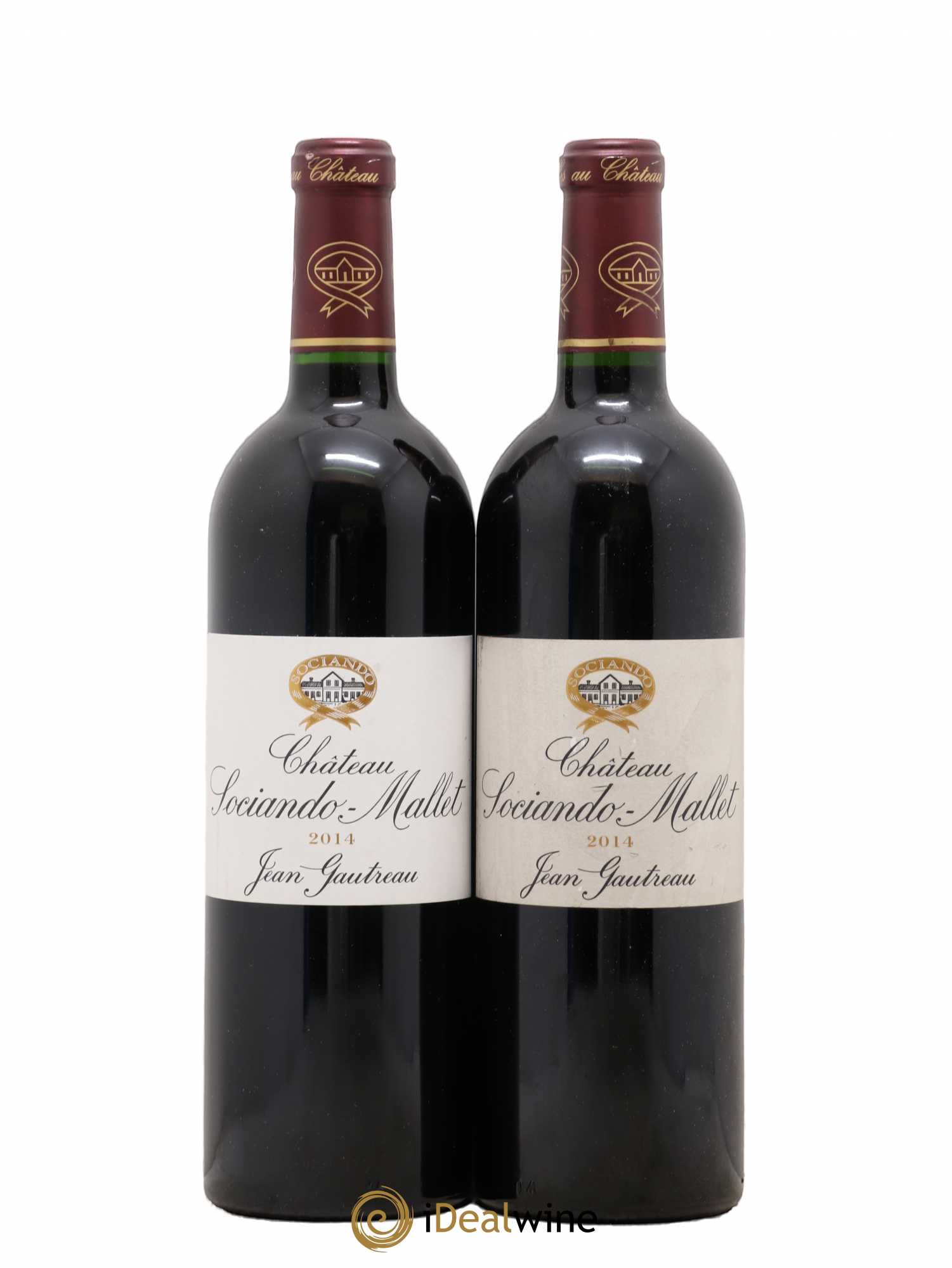 Château Sociando Mallet (sans prix de réserve) 2014 - Lot de 2 bouteilles - 0