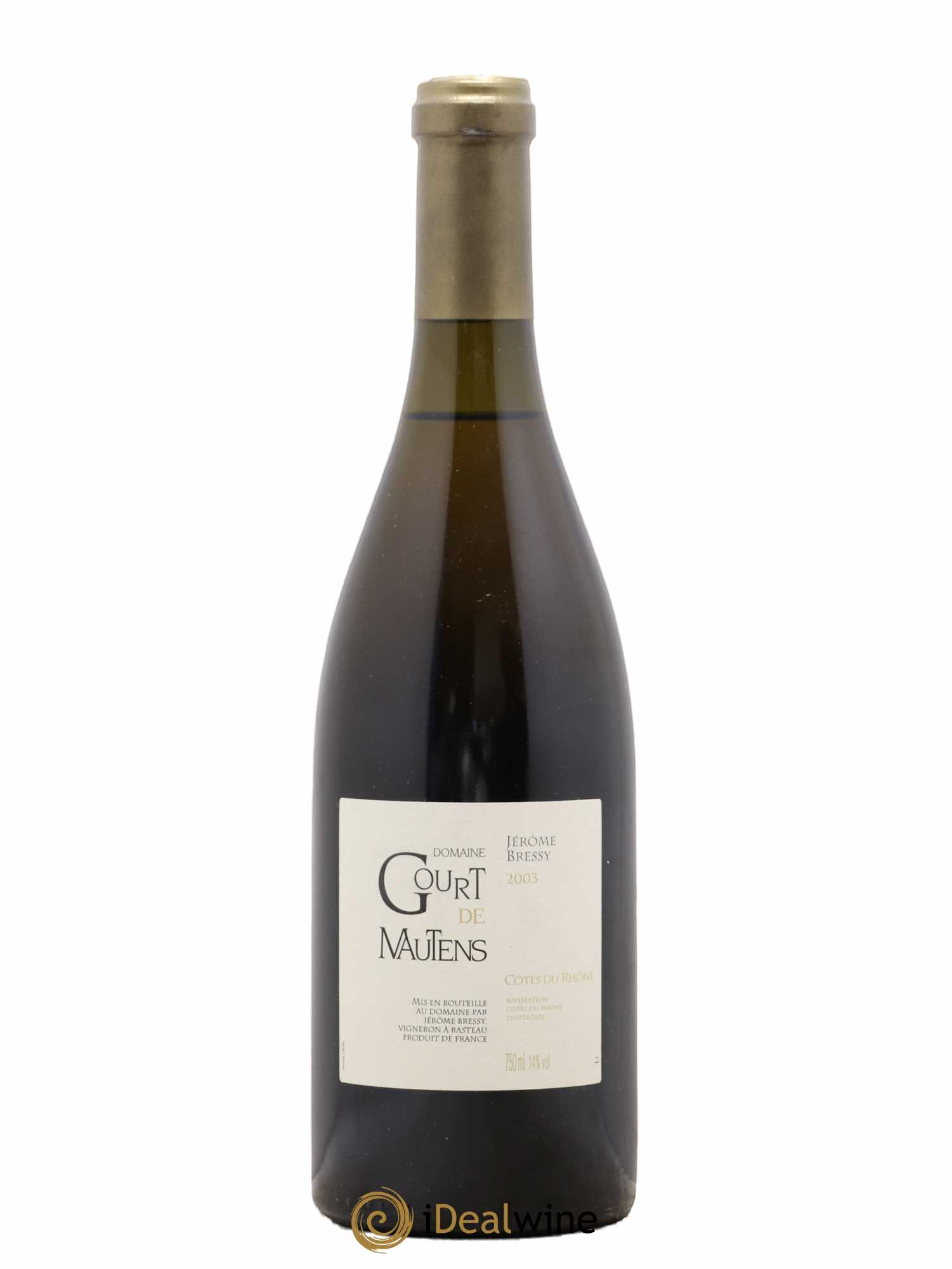 Côtes-du-Rhône Gourt de Mautens (sans prix de réserve) 2003 - Posten von 1 Flasche - 0