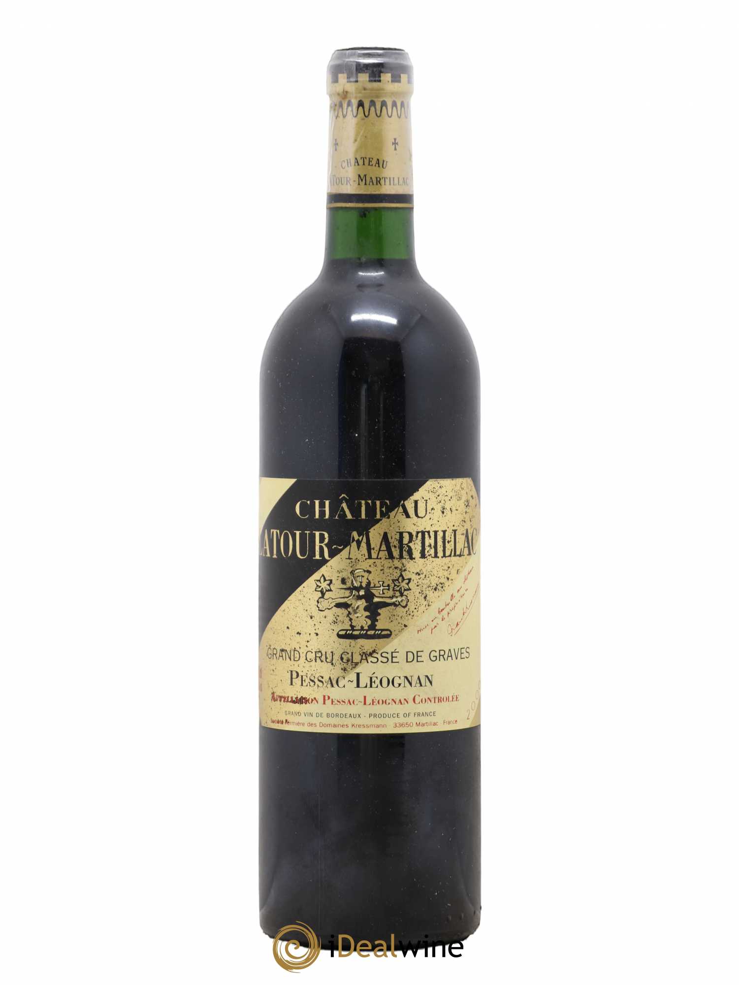 Château Latour-Martillac Cru Classé de Graves (sans prix de réserve) 2000 - Lot de 1 bouteille - 0