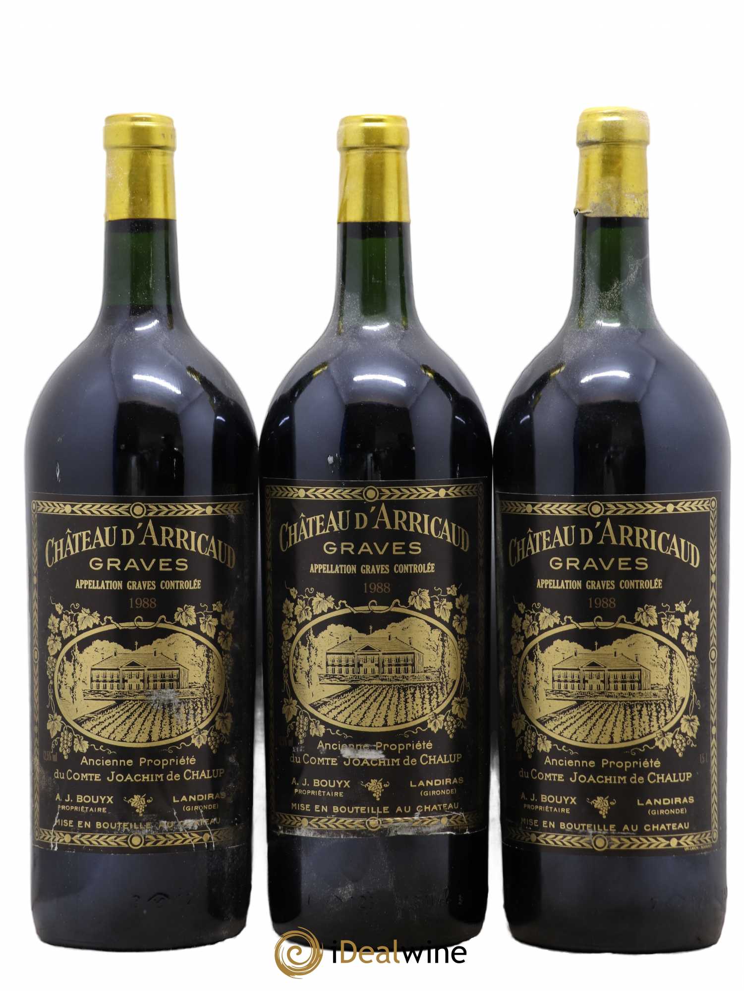 Graves Château d'Arricaud (sans prix de réserve) 1988 - Posten von 6 Magnum - 1