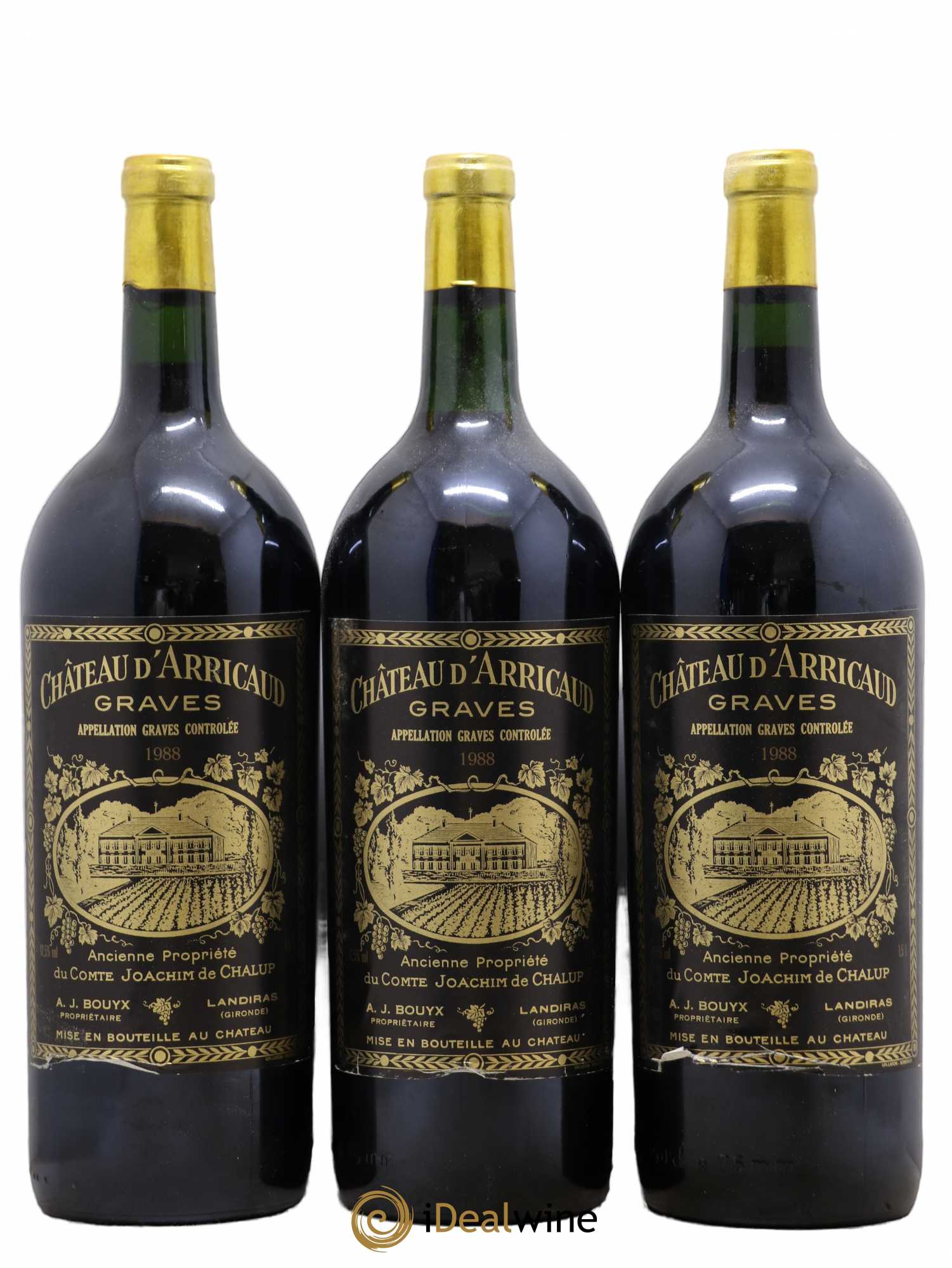 Graves Château d'Arricaud (sans prix de réserve) 1988 - Posten von 6 Magnum - 2