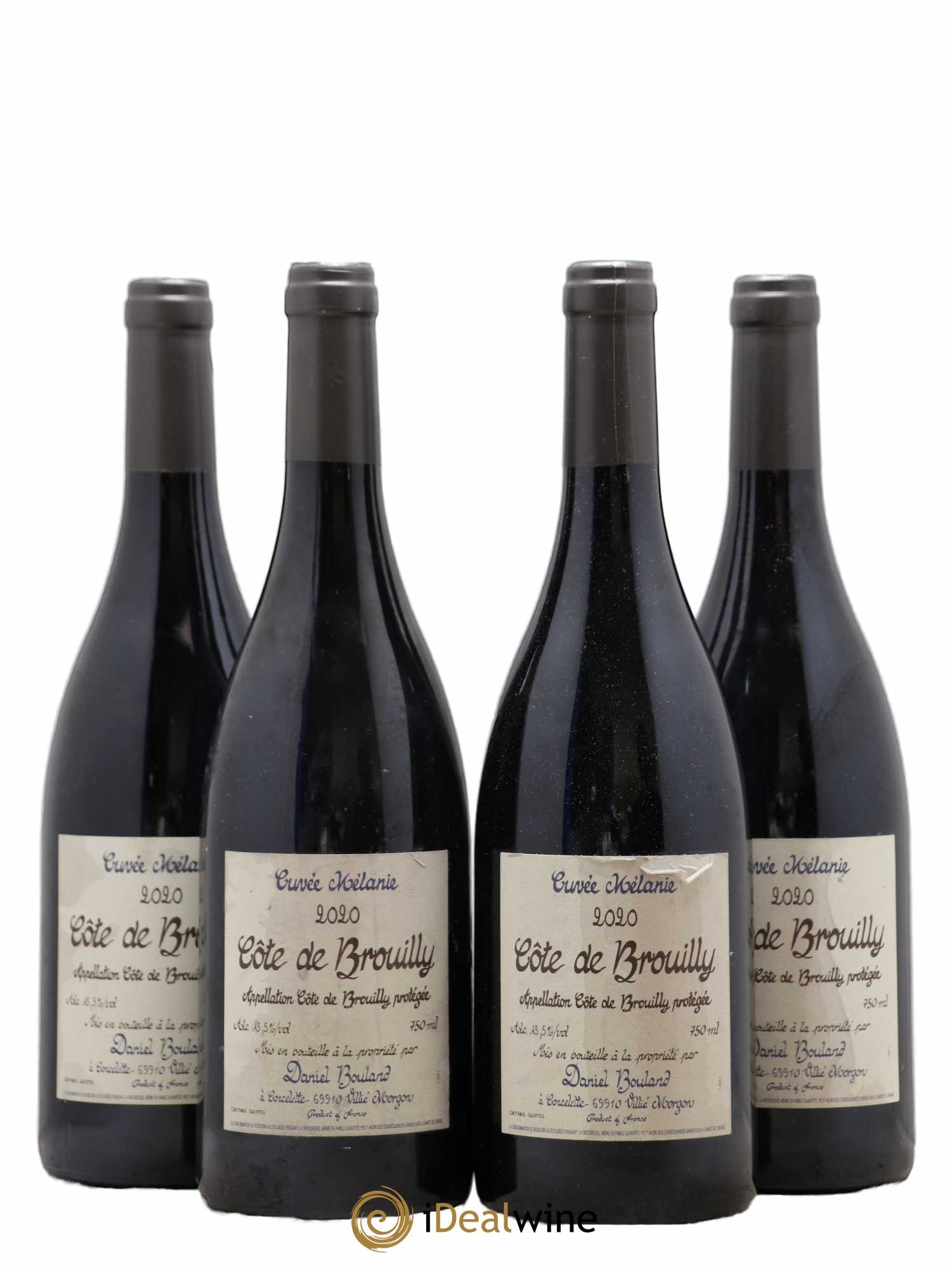 Côte de Brouilly Cuvée Mélanie Daniel Bouland (Domaine) (sans prix de réserve) 2020 - Lot de 4 bouteilles - 0