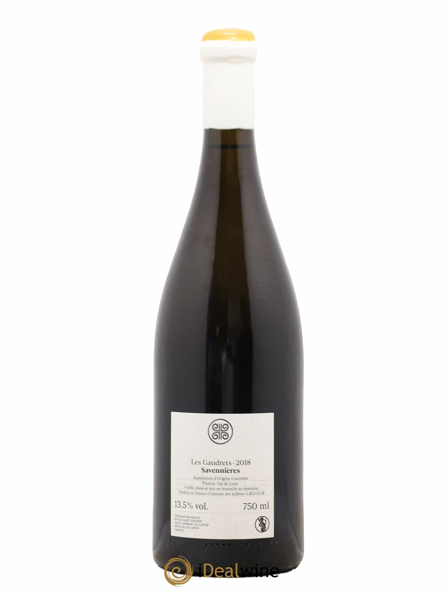 Savennières Gaudrets Belargus (sans prix de réserve) 2018 - Lot de 1 bouteille - 1