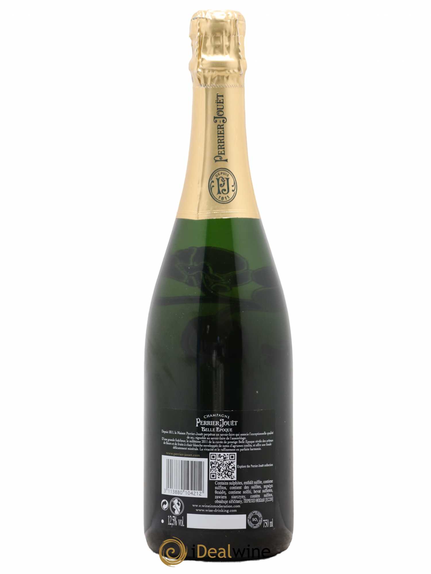 Cuvée Belle Epoque Brut Perrier-Jouët Brut  (senza prezzo di riserva) 2011 - Lotto di 1 bottiglia - 1
