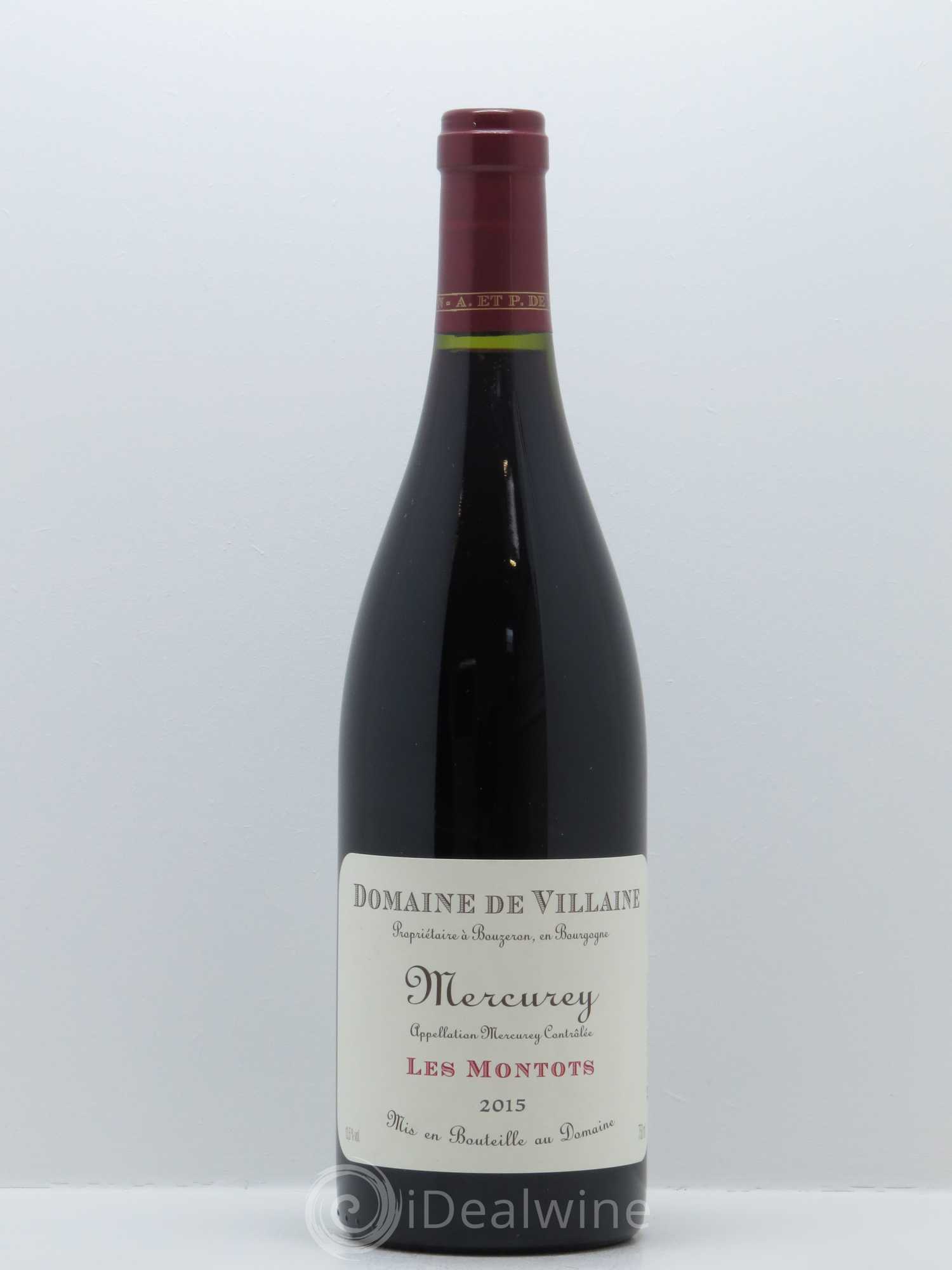 Mercurey Les Montots Domaine de Villaine 2015 - Lot de 1 bouteille - 0