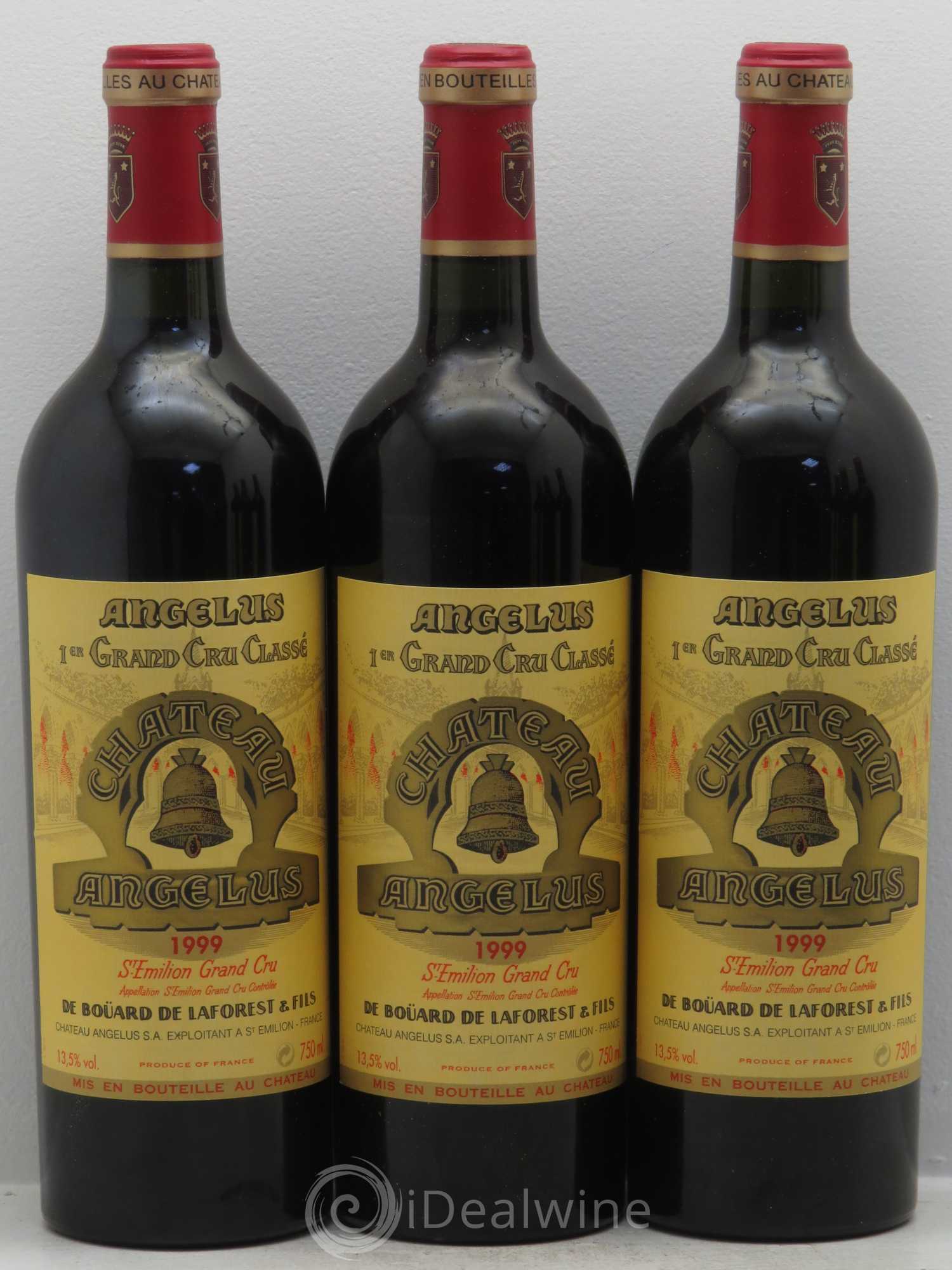 Château Angélus 1er Grand Cru Classé A 1999 - Lot de 6 bouteilles - 1