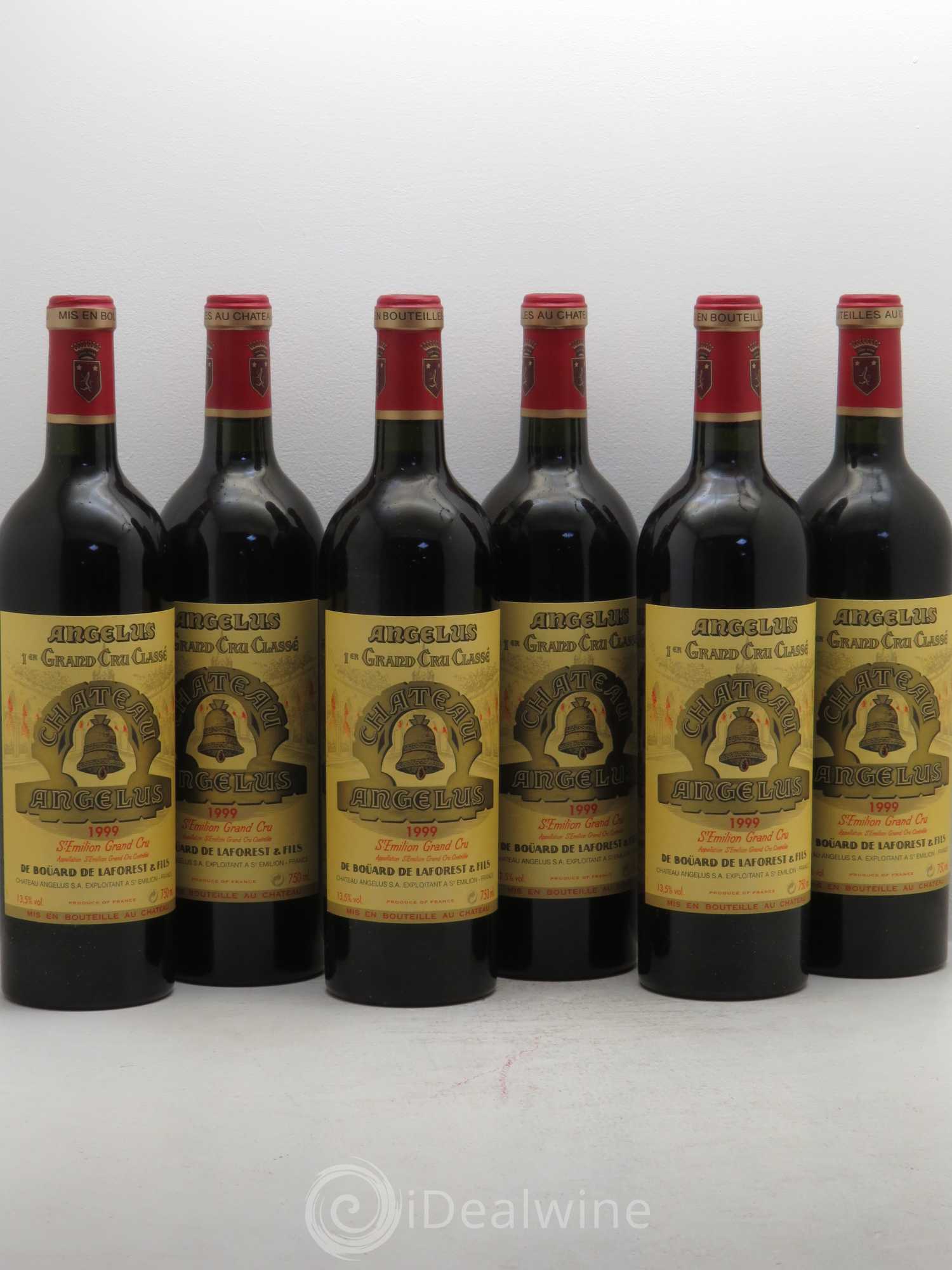Château Angélus 1er Grand Cru Classé A 1999 - Lot de 6 bouteilles - 0