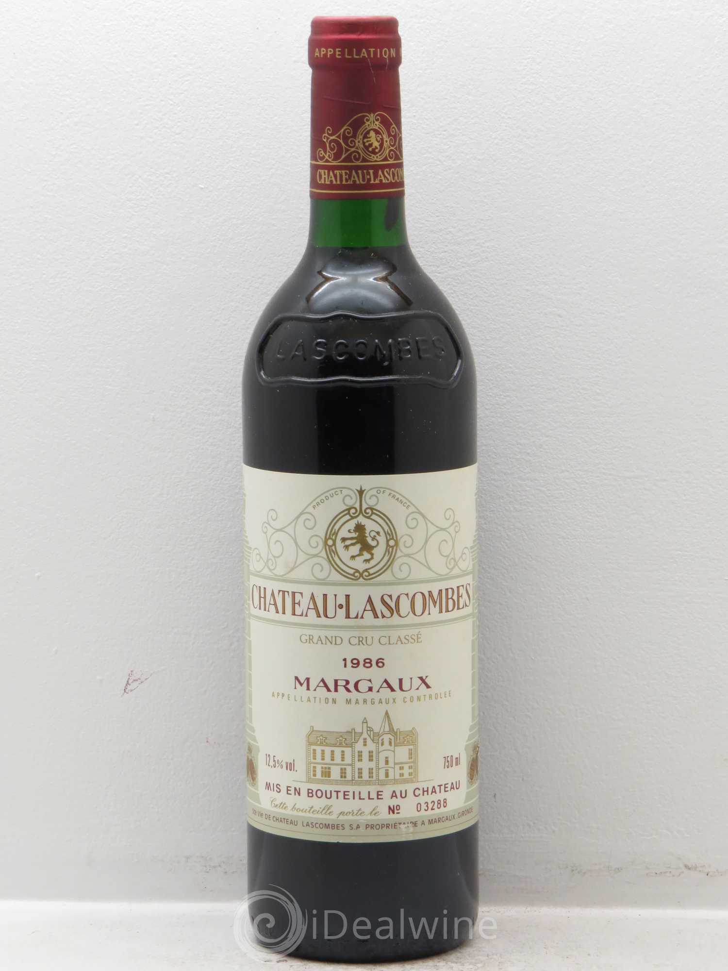 Château Lascombes 2ème Grand Cru Classé 1986 - Lot de 6 bouteilles - 0