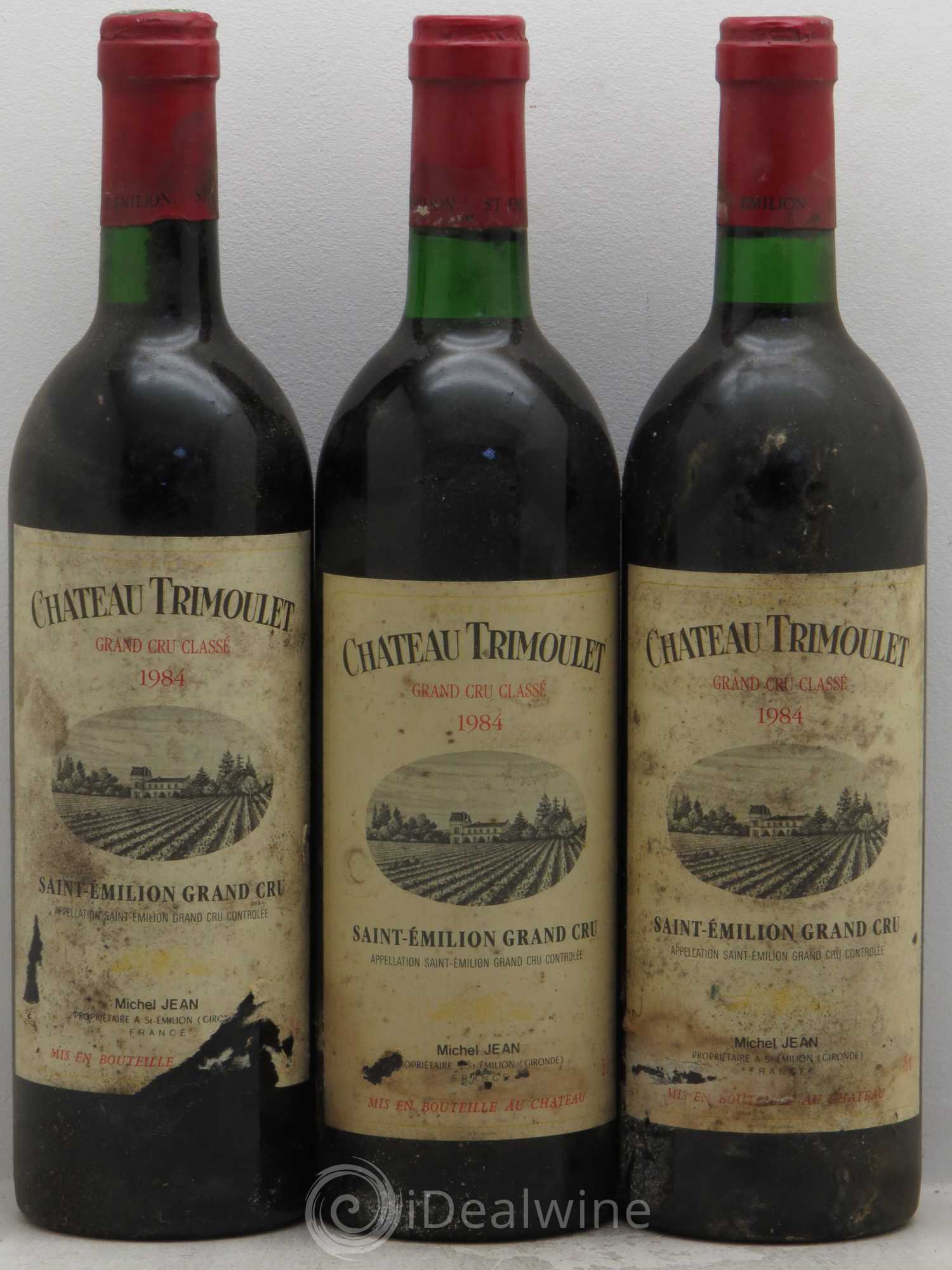 Château Trimoulet 1984 - Lot de 3 bouteilles - 0