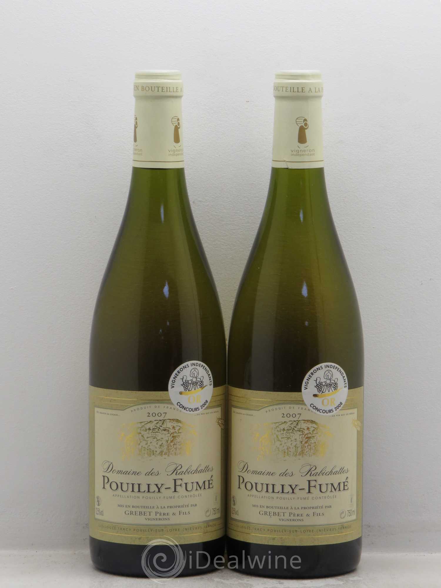 Pouilly-Fumé Domaine des Rabichattes 2007 - Lot de 2 bouteilles - 0