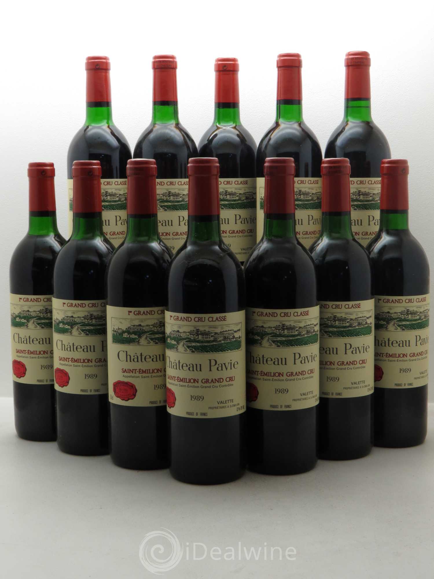 Château Pavie 1er Grand Cru Classé A 1989 - Lot de 12 bouteilles - 0