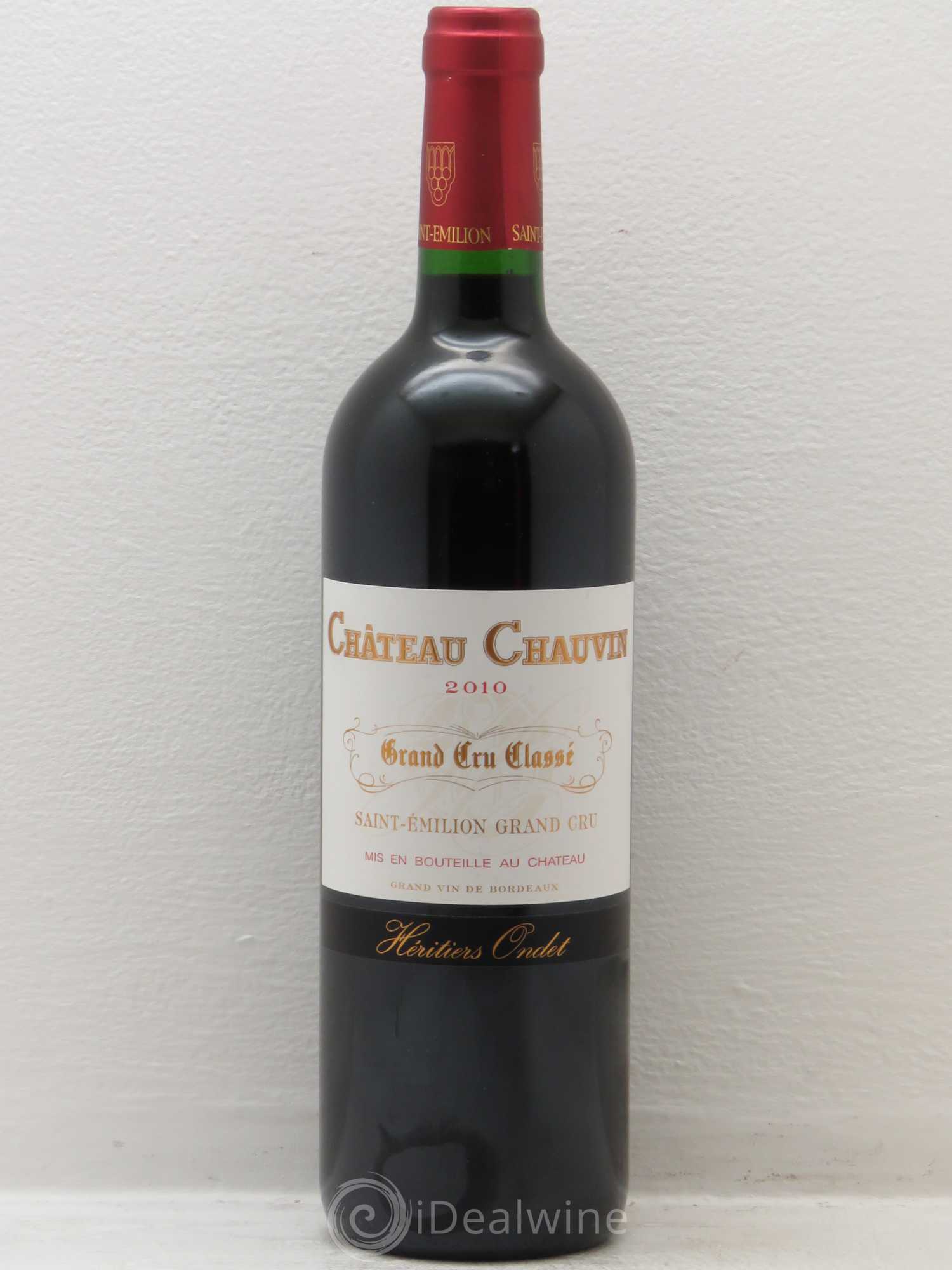 Château Chauvin Grand Cru Classé 2010 - Lot de 1 bouteille - 0