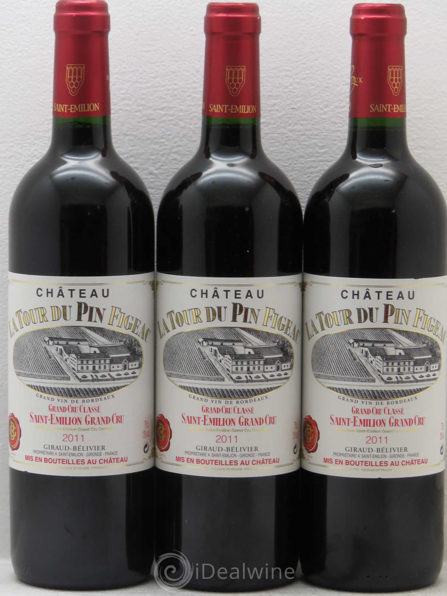 Château la Tour du Pin Figeac 2011 - Lot de 3 bouteilles - 0