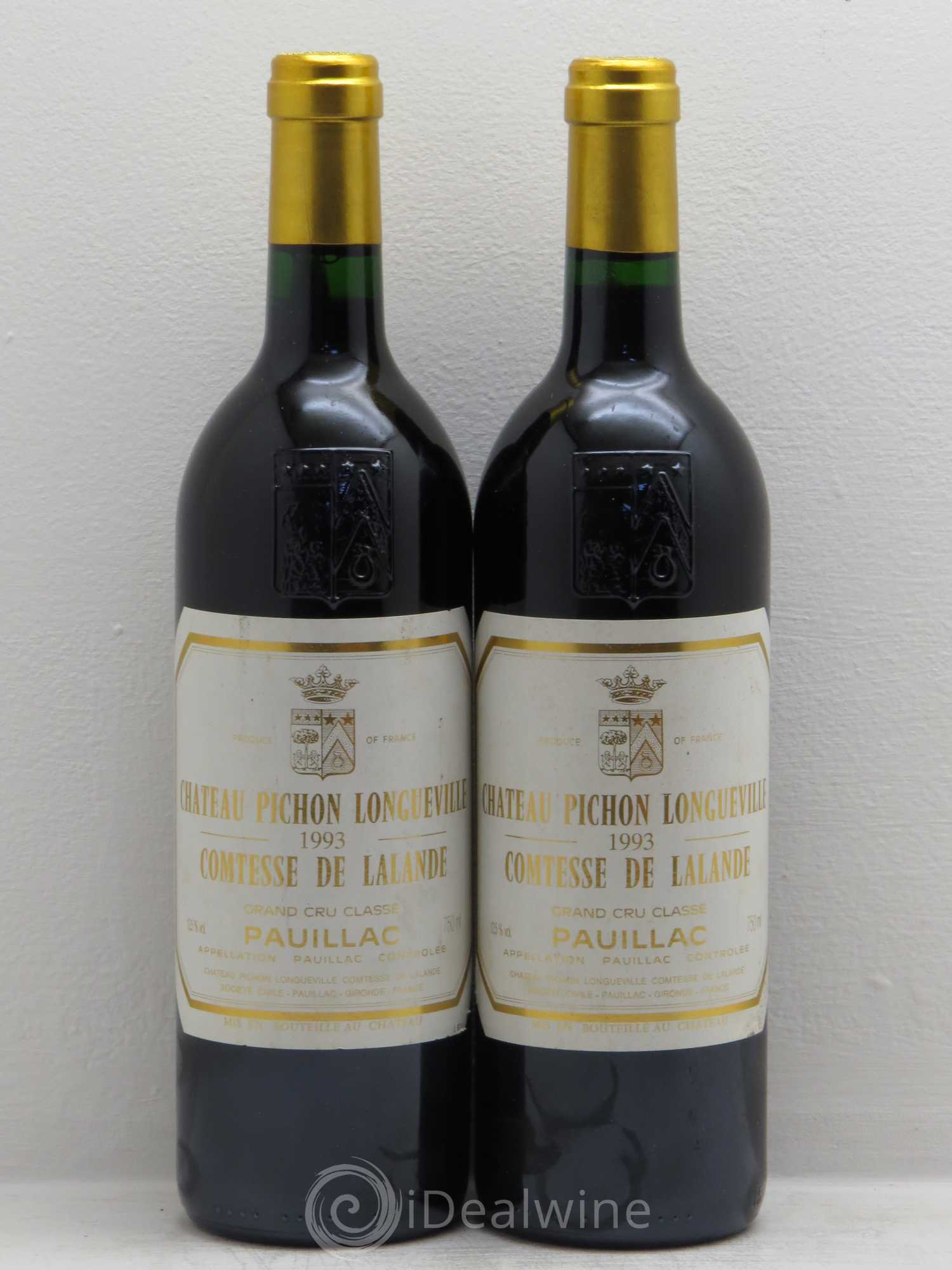 Château Pichon Longueville Comtesse de Lalande 2ème Grand Cru Classé 1993 - Lot de 2 bouteilles - 0