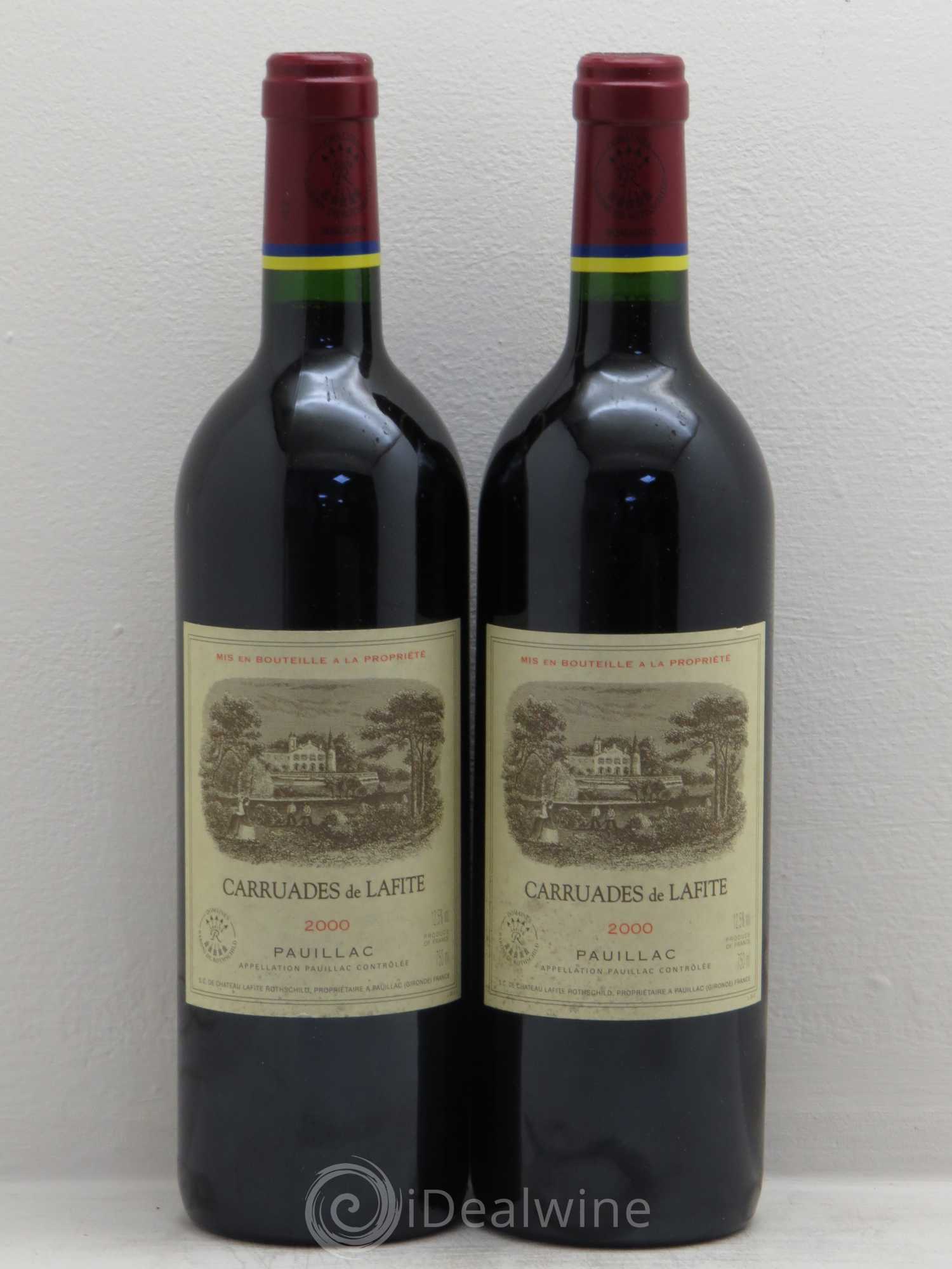 Carruades de Lafite Rothschild Second Vin 2000 - Lot de 2 bouteilles - 0