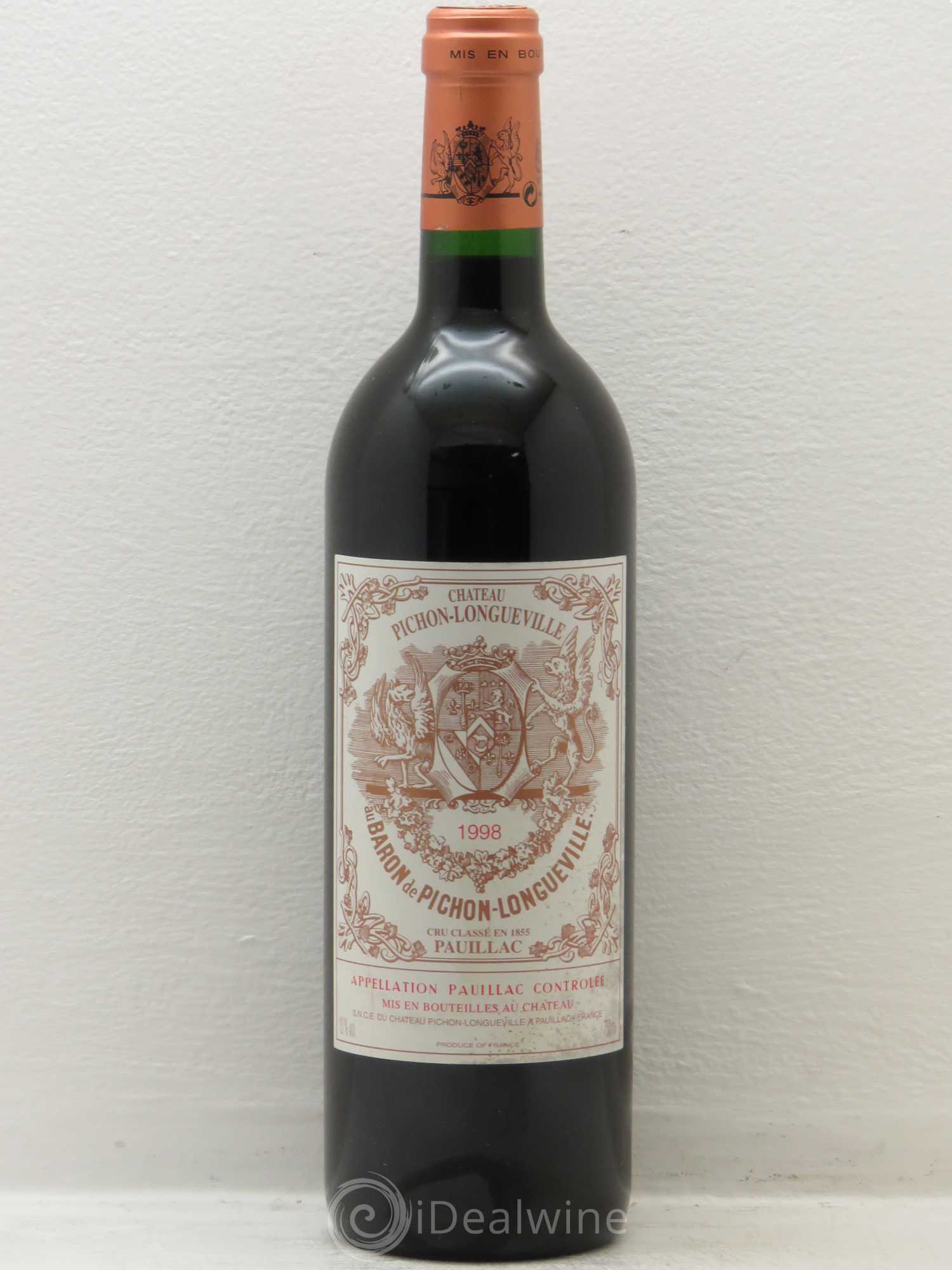 Pichon Longueville Baron 2ème Grand Cru Classé 1998 - Lot de 1 bouteille - 0