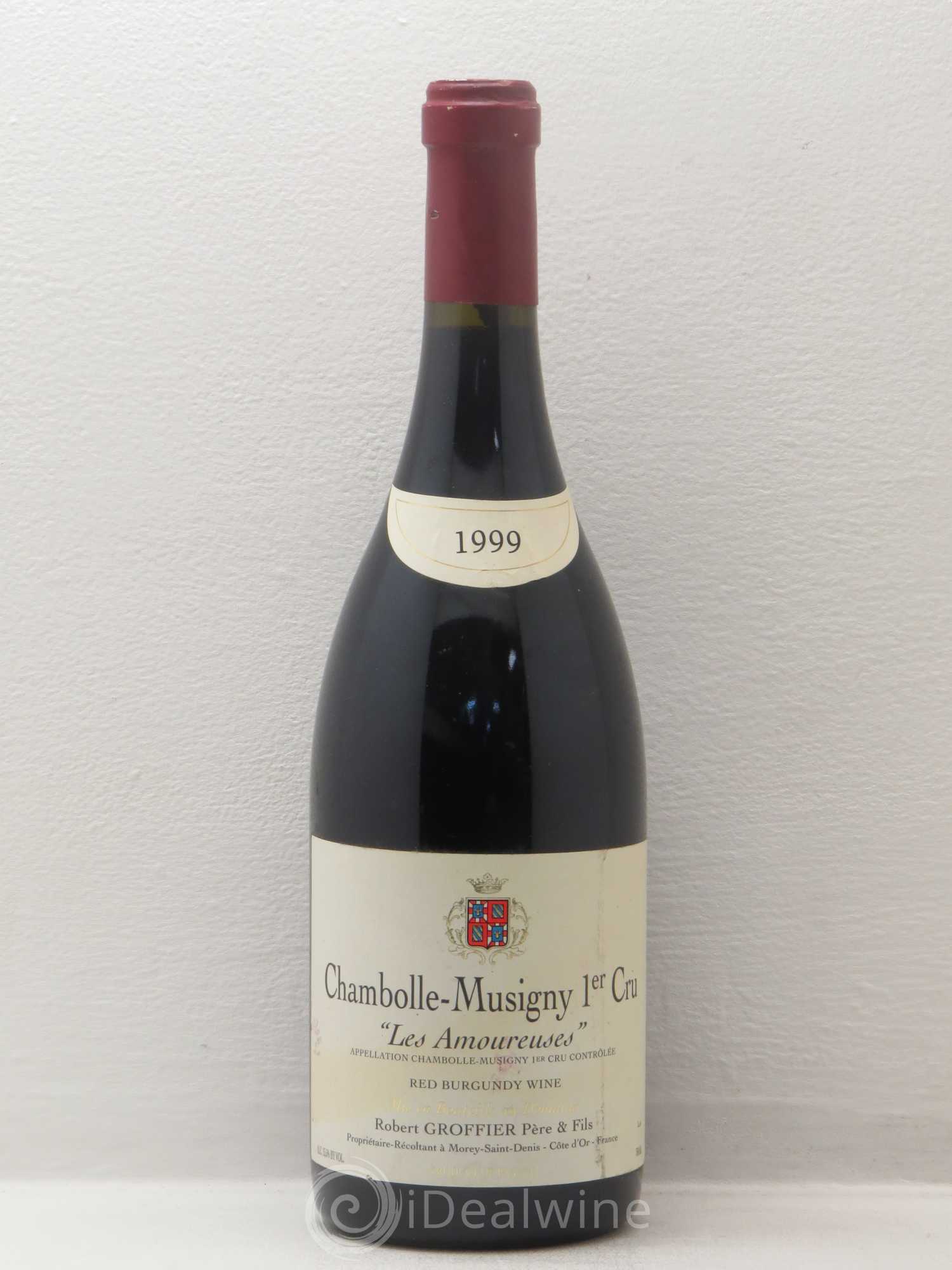 Chambolle-Musigny 1er Cru Les Amoureuses Robert Groffier Père & Fils (Domaine) 1999 - Lot de 1 bouteille - 0