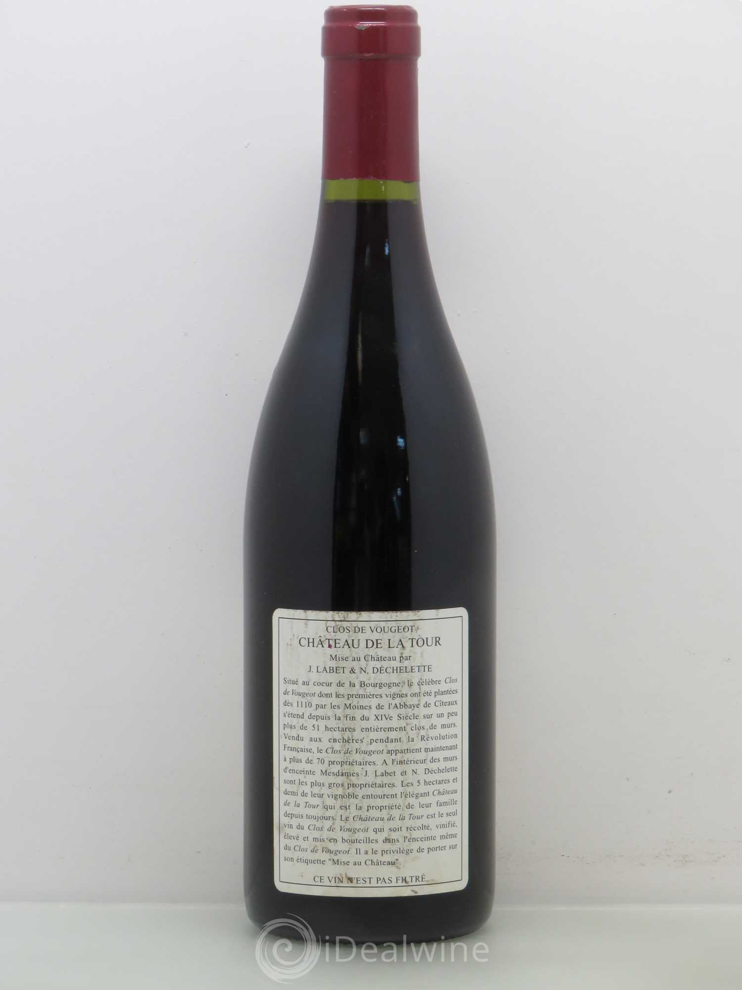 Clos de Vougeot Grand Cru Vieilles Vignes Château de La Tour 1999 - Lot de 1 bouteille - 1