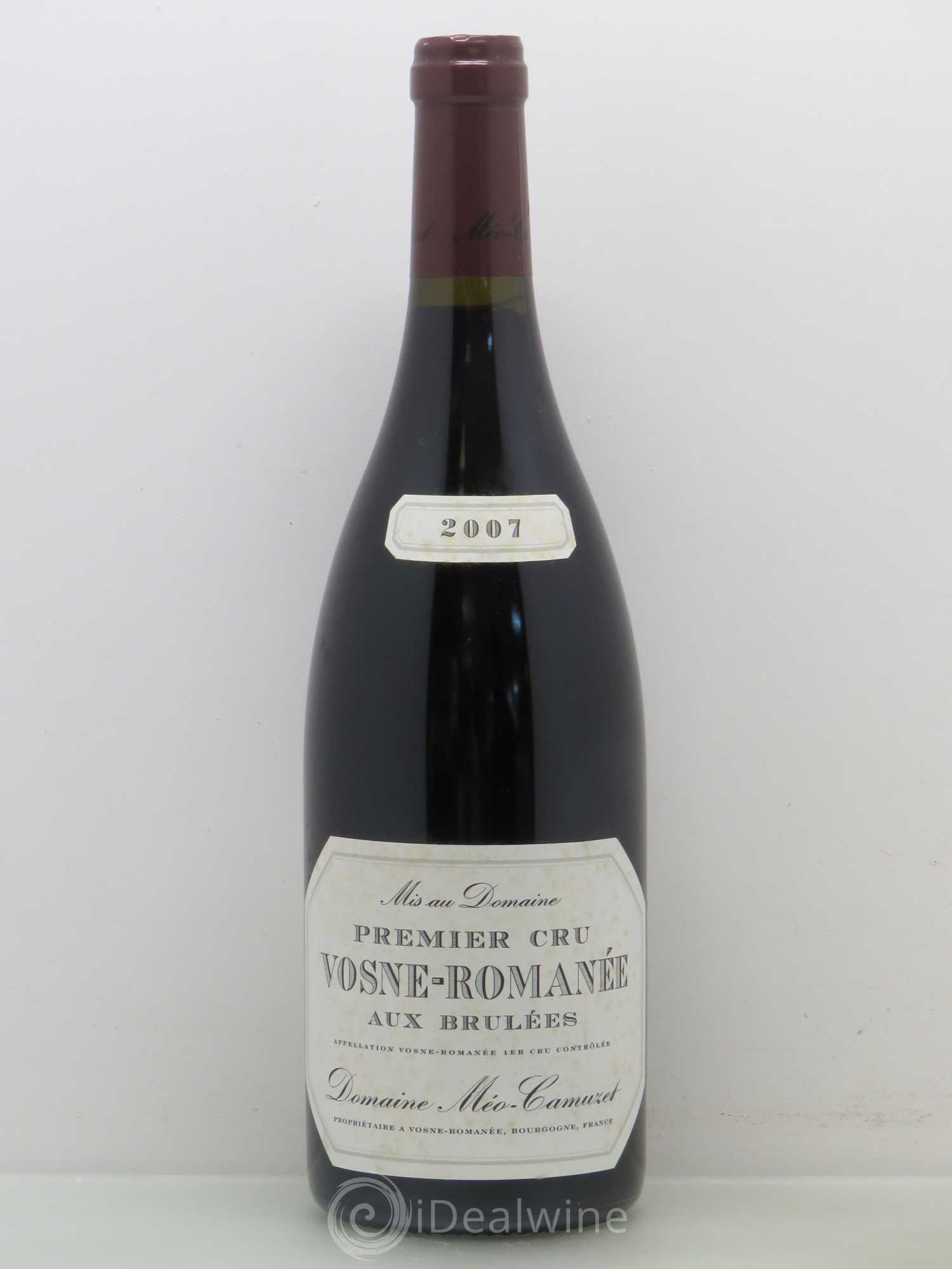 Vosne-Romanée 1er Cru Aux Brûlées Méo-Camuzet (Domaine) 2007 - Lot de 1 bouteille - 0