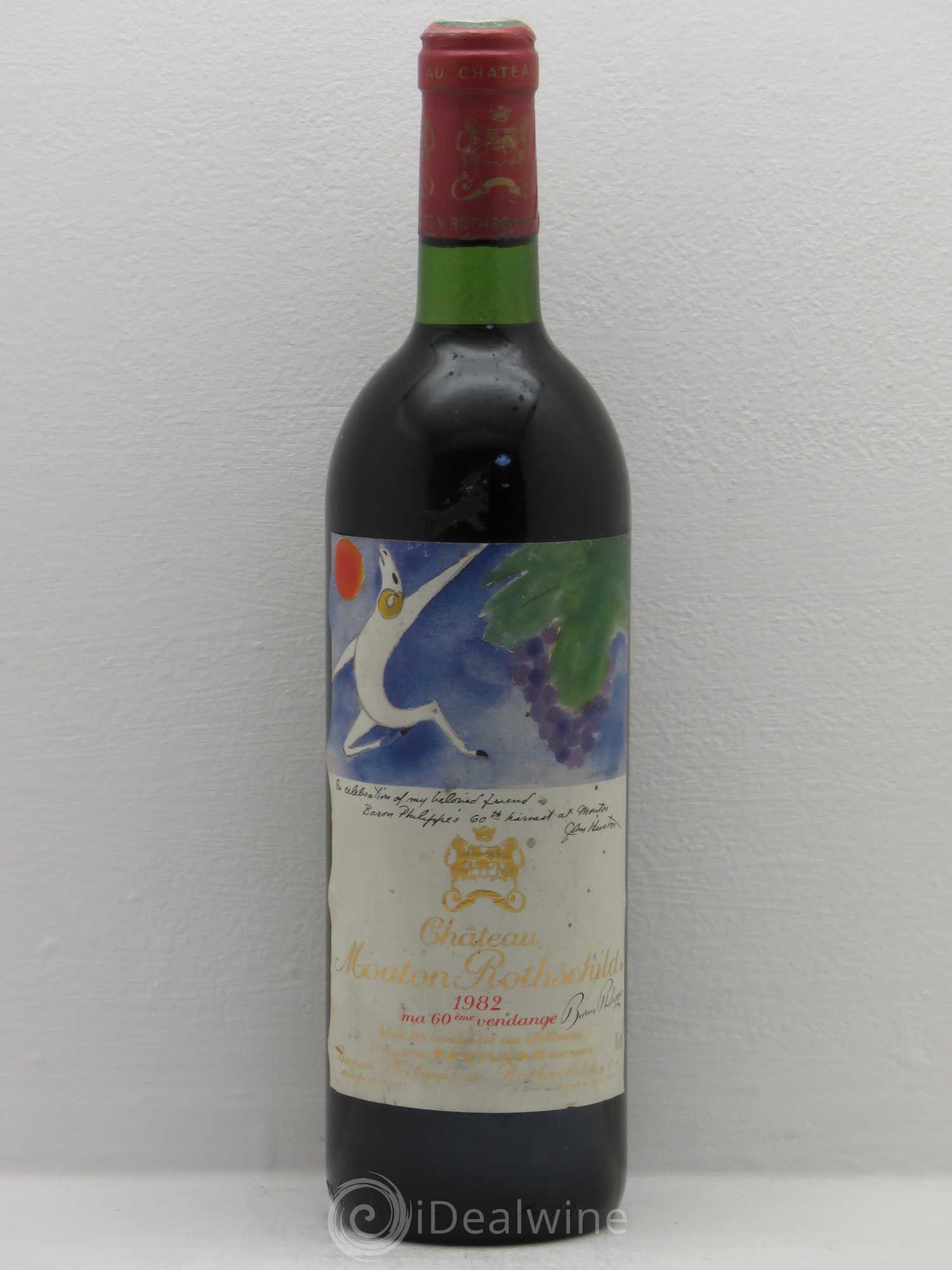 Château Mouton Rothschild 1er Grand Cru Classé 1982 - Lot de 1 bouteille - 0