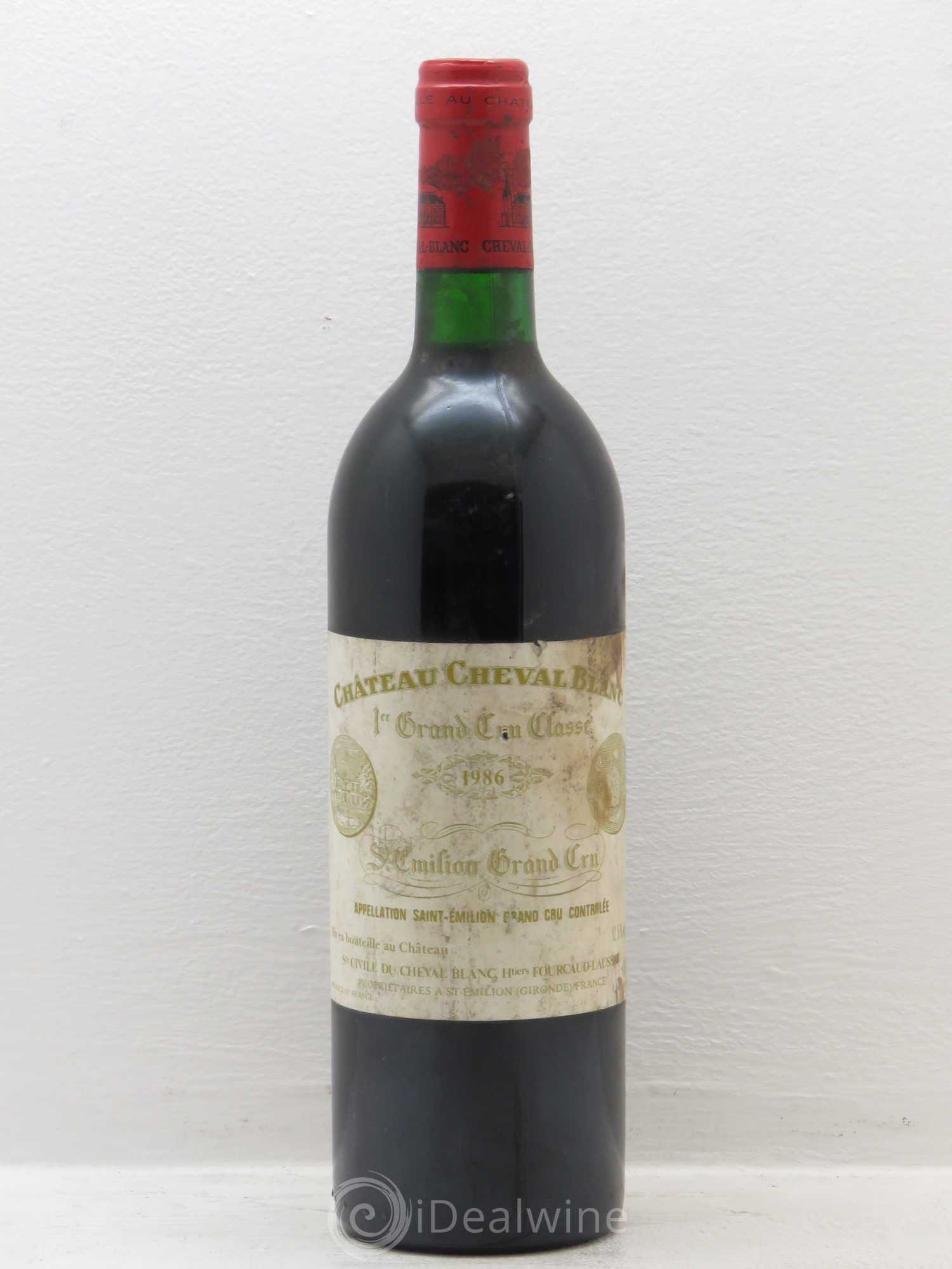 Château Cheval Blanc 1er Grand Cru Classé A 1986 - Lot de 1 bouteille - 0