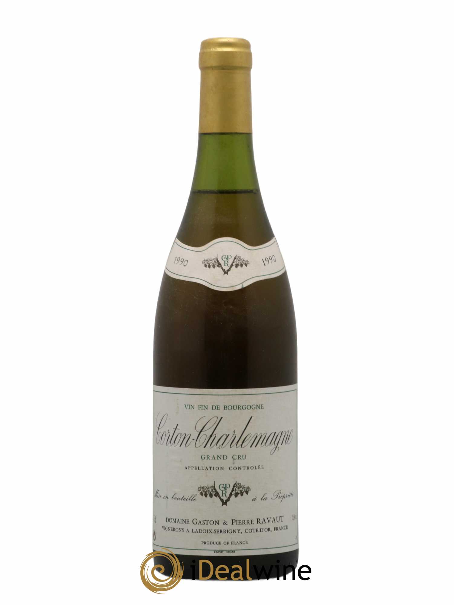 Corton-Charlemagne Grand Cru Domaine Gaston Ravaut 1990 - Lot de 1 bouteille - 0