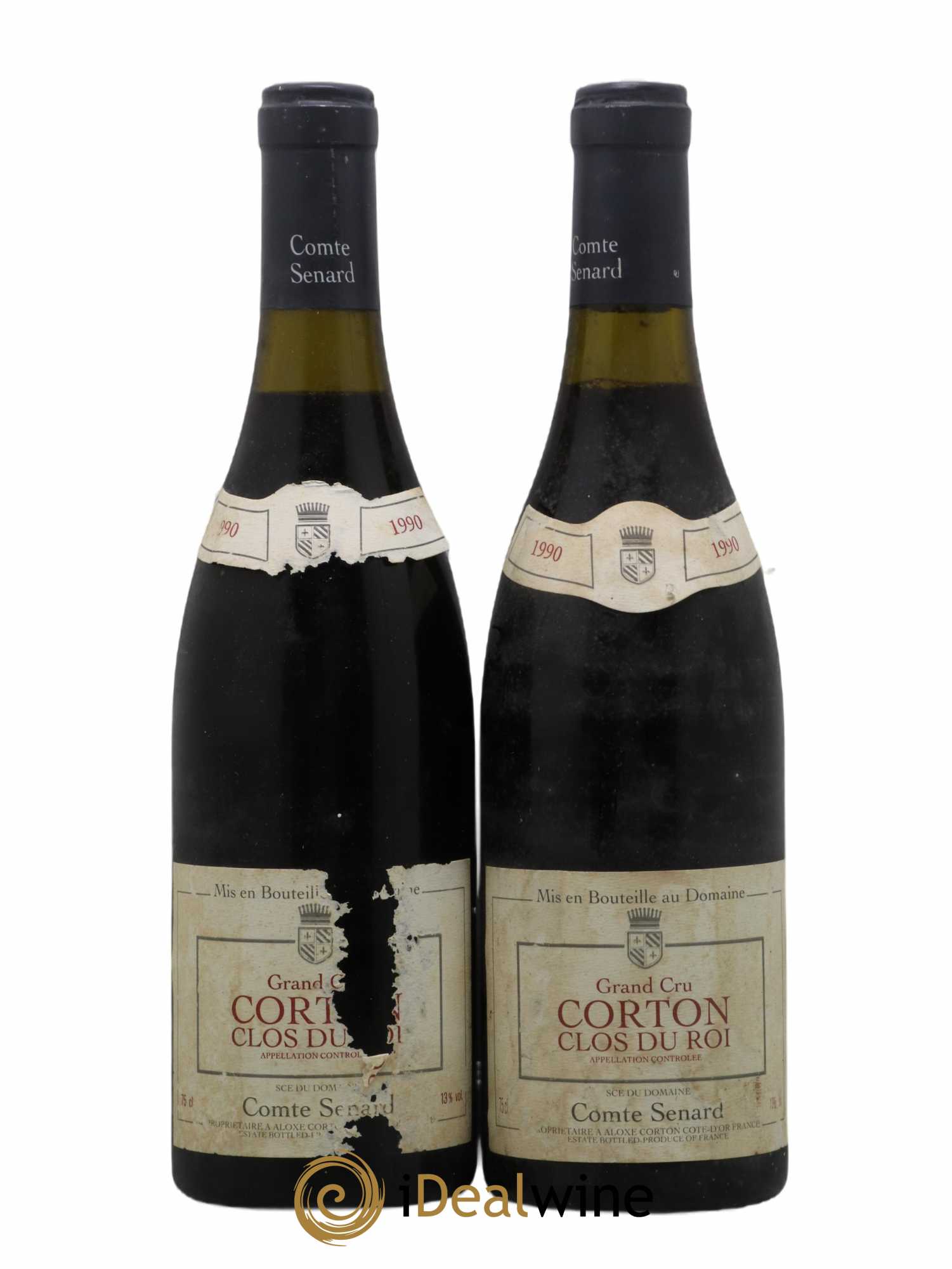 Corton Grand Cru Clos du Roi Comte Senard 1990 - Lot de 2 bouteilles - 0