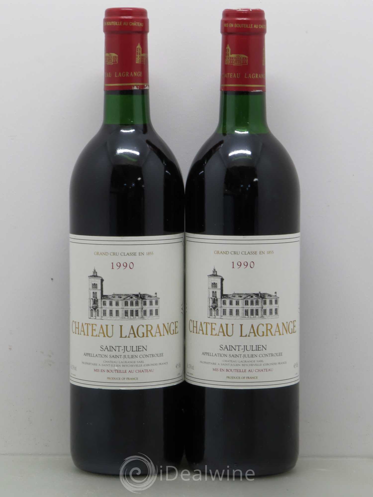 Château Lagrange 3ème Grand Cru Classé 1990 - Lot de 2 bouteilles - 0